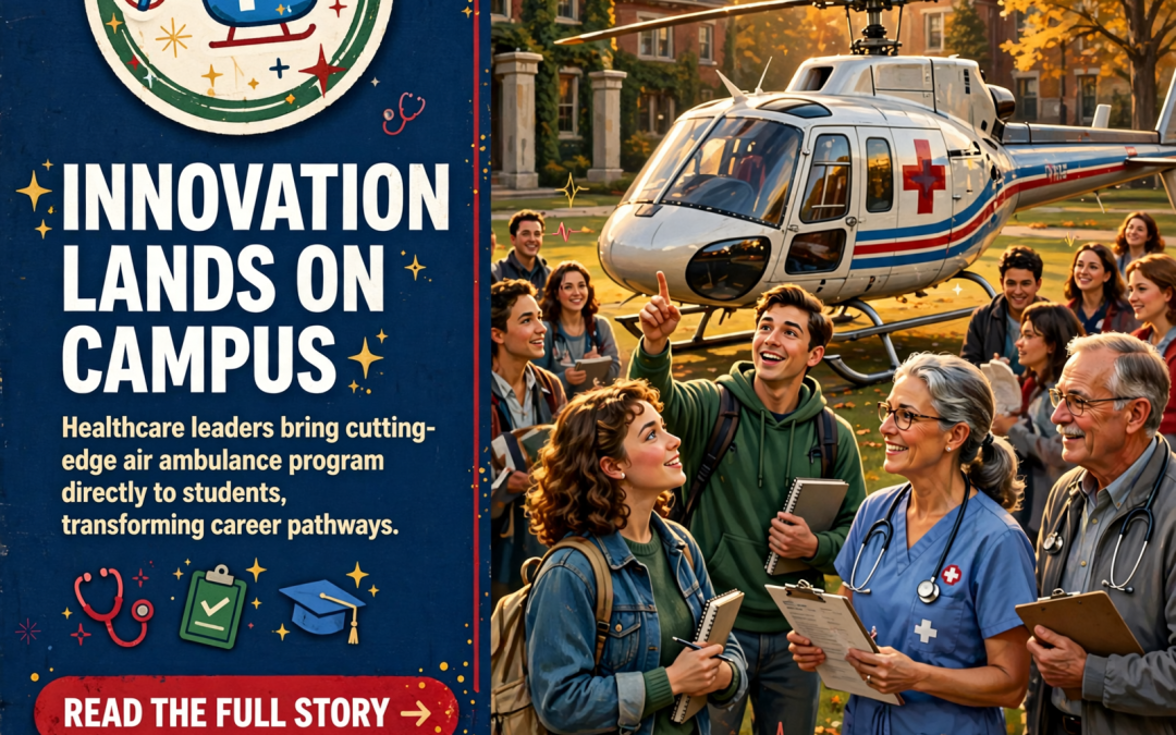 🚁 Covenant Health Brings Air Ambulance Innovation to Knoxville, Connecting Future Healthcare Leaders