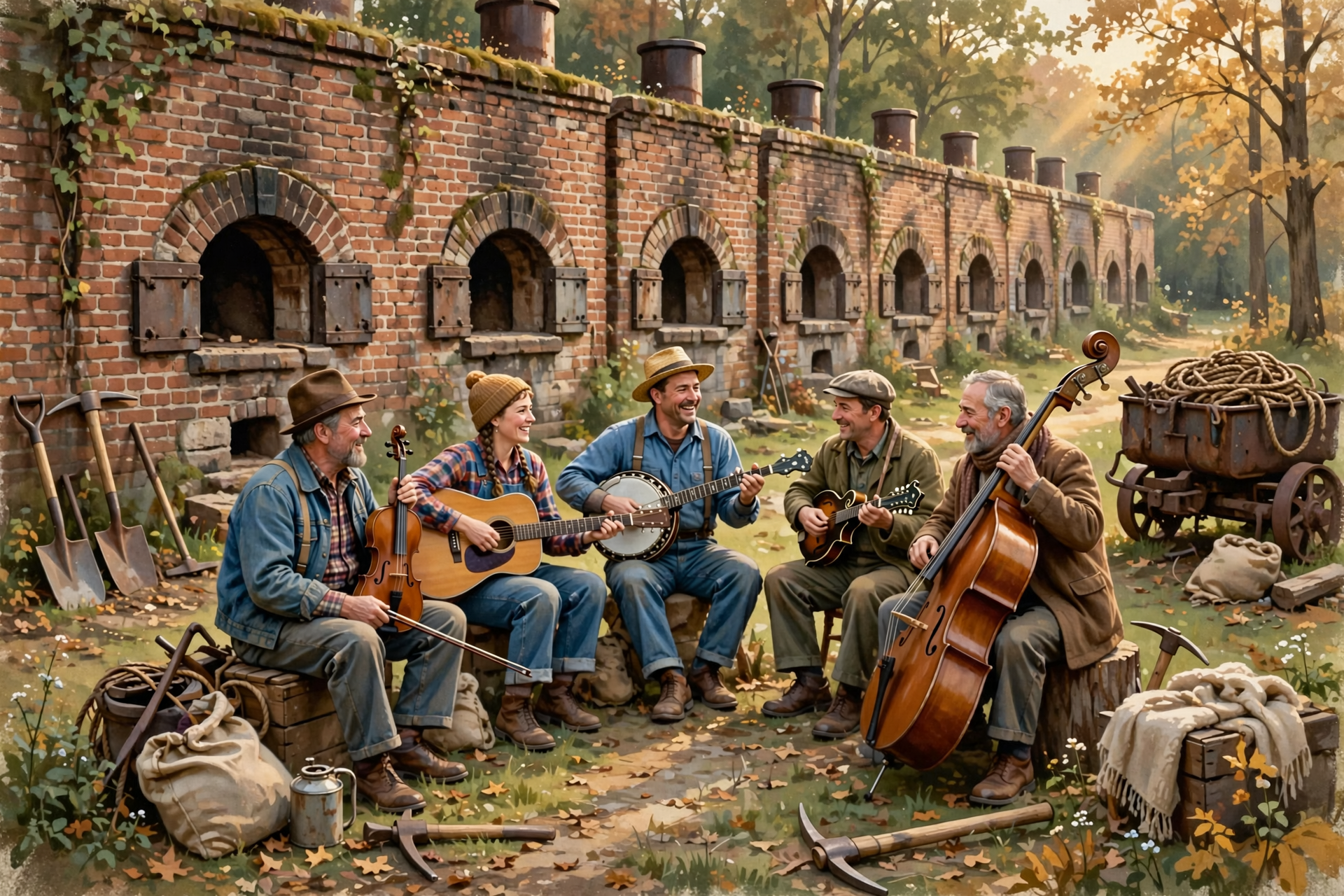 Illustration for 🎸 A Little Good News: Bluegrass at the Coke Ovens
