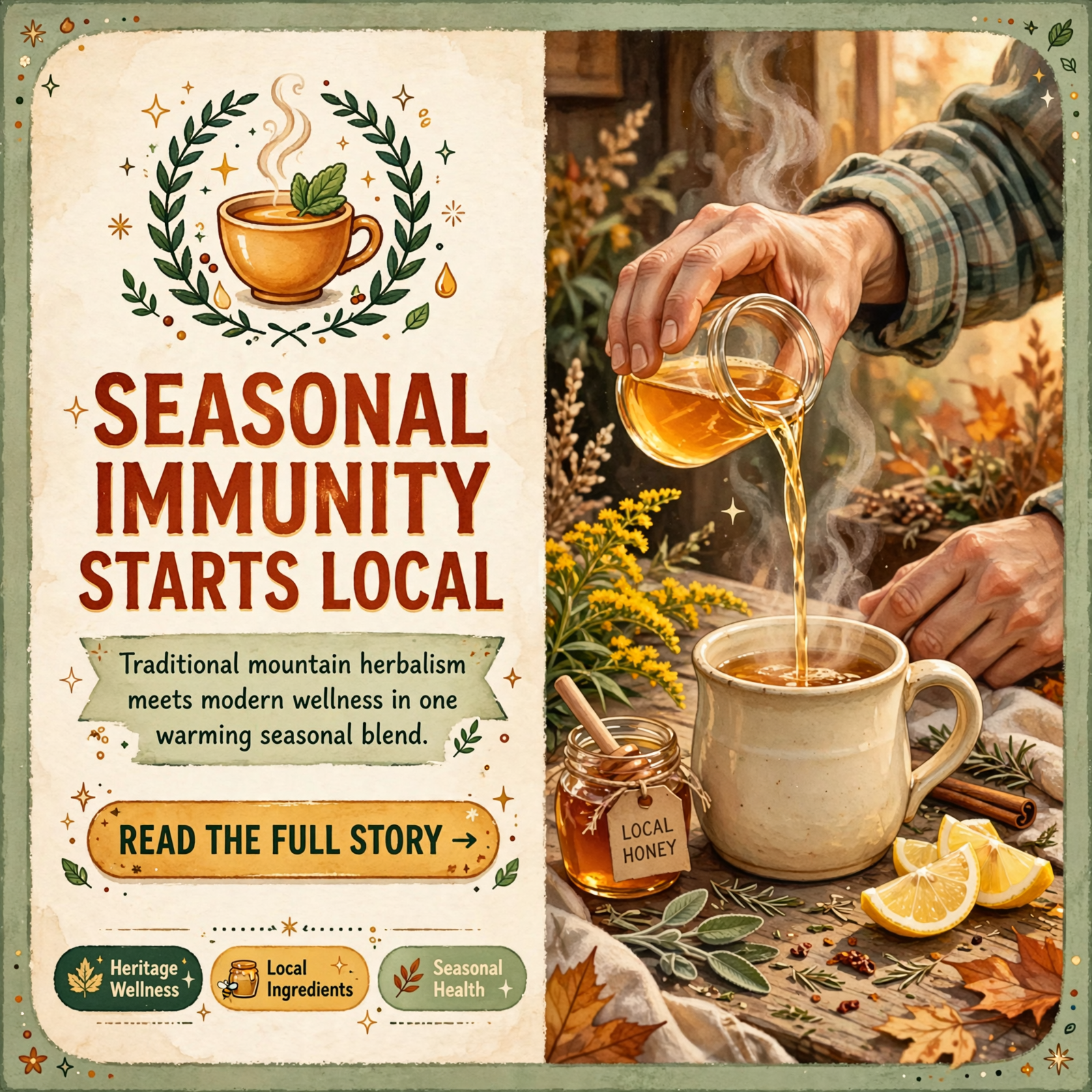 Featured image for "🍵 Immune-Boosting Tea Recipe from The Holler Way Co. - Seasonal Wellness in Pikeville"