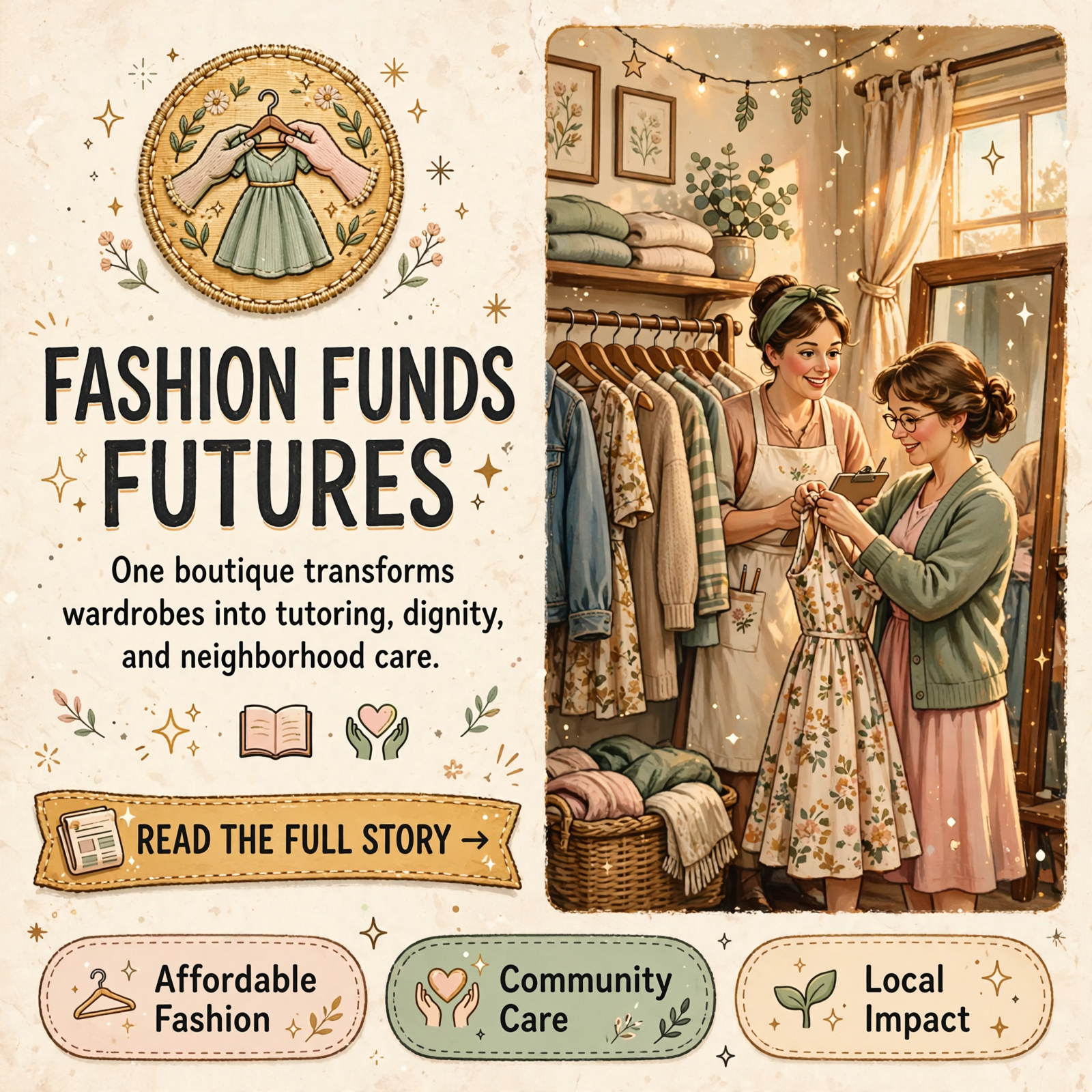Featured image for "🛍️ Pretty Clothes Shoppe Brings Consignment Fashion and Community Care to Downtown Crossville"