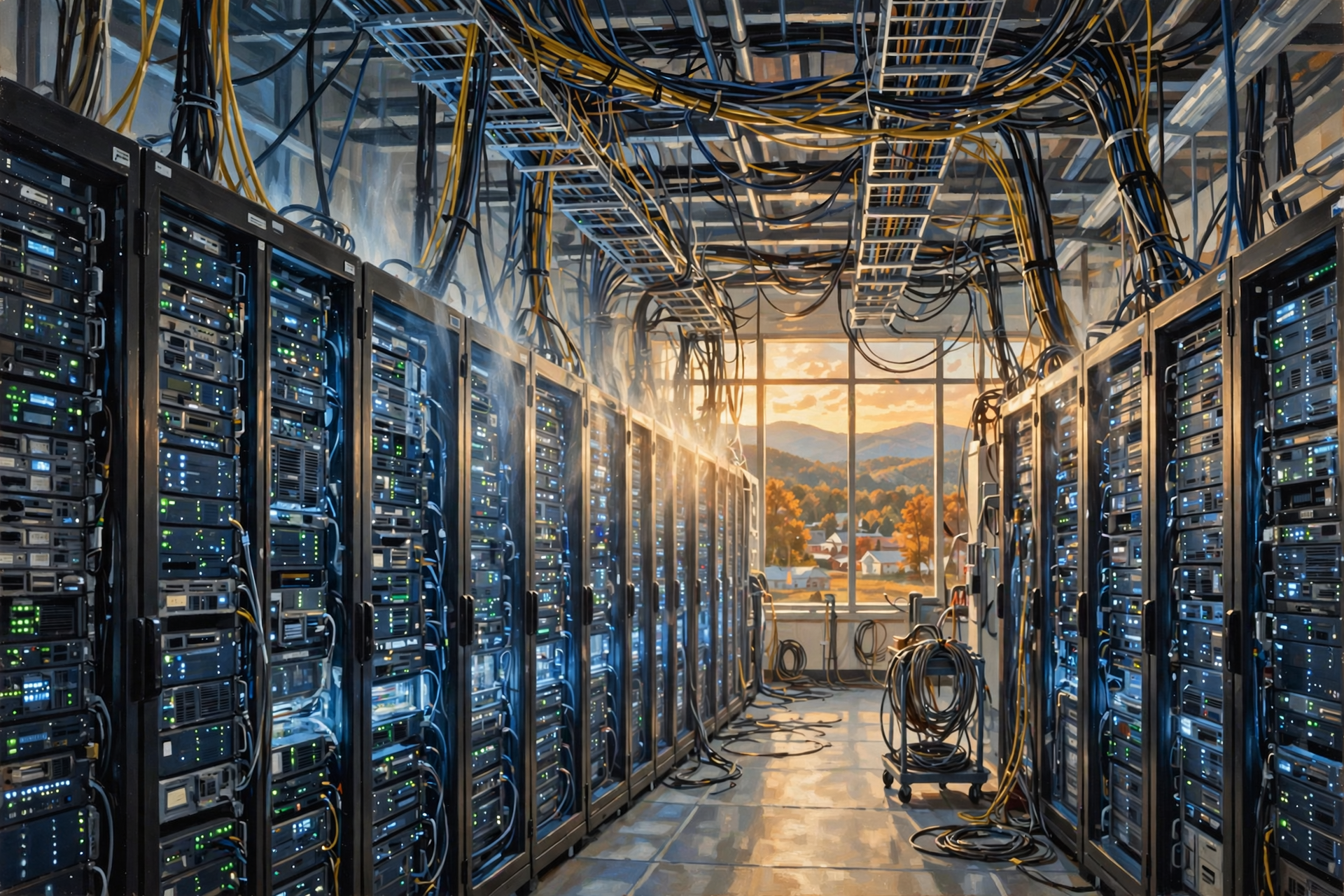 Illustration for Why Does AI Need So Much Power?