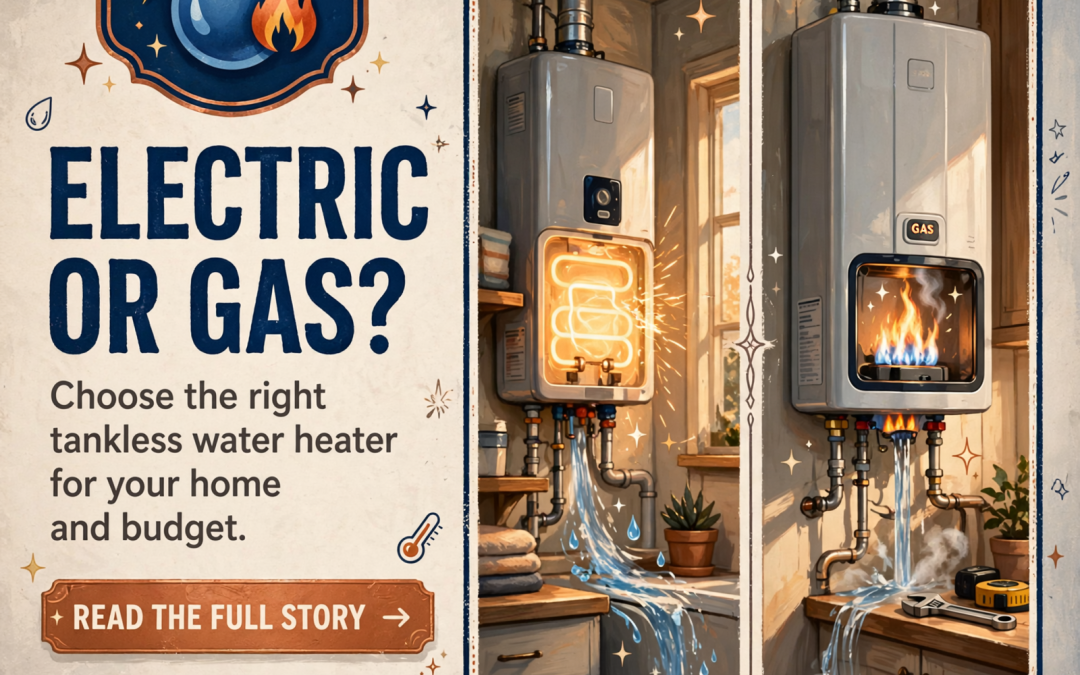 🚿 Electric vs. Gas Tankless Water Heaters: What Chattanooga-Area Homeowners Should Know