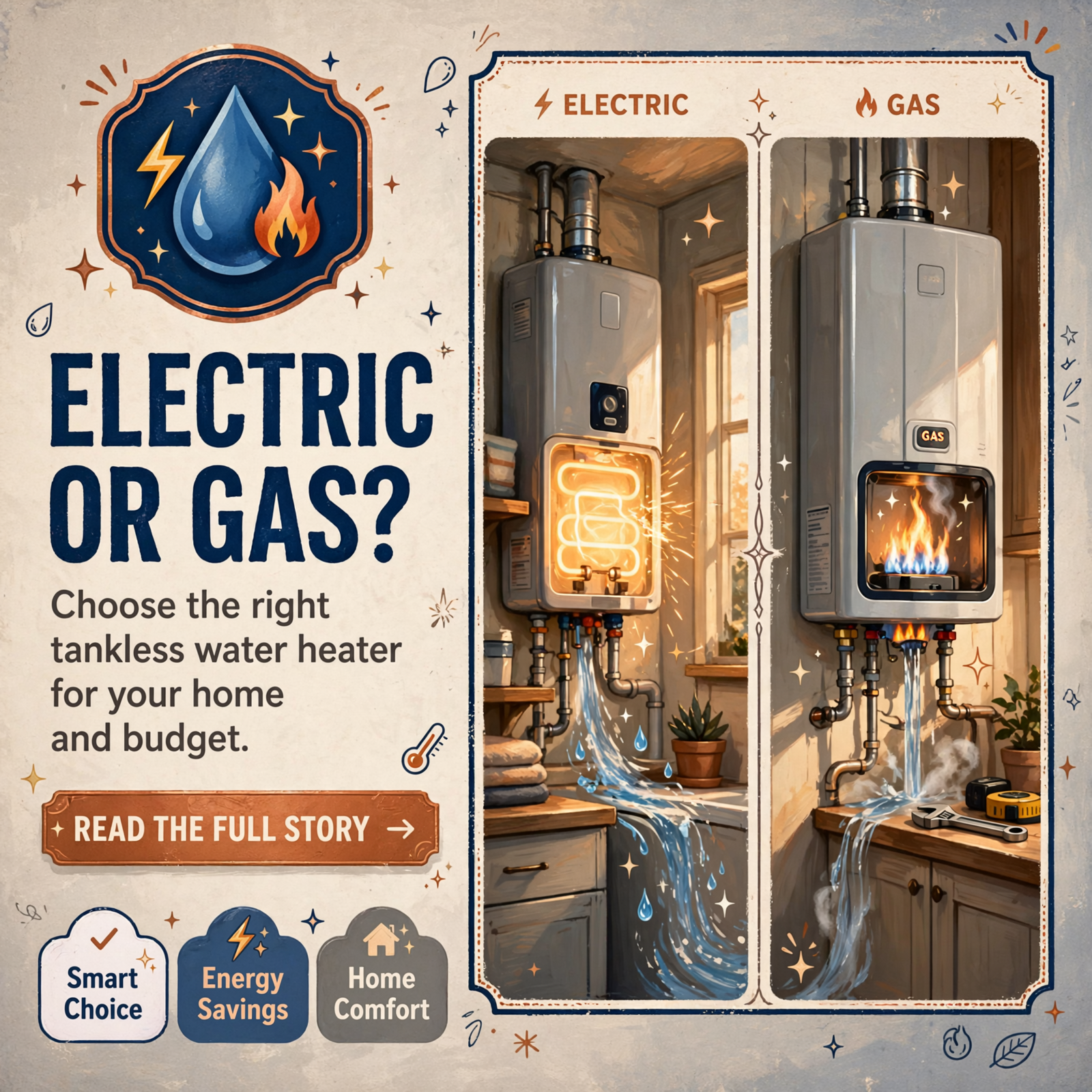 🚿 Electric vs. Gas Tankless Water Heaters: What Chattanooga-Area Homeowners Should Know — Featured Image Featured image for "🚿 Electric vs. Gas Tankless Water Heaters: What Chattanooga-Area Homeowners Should Know"
