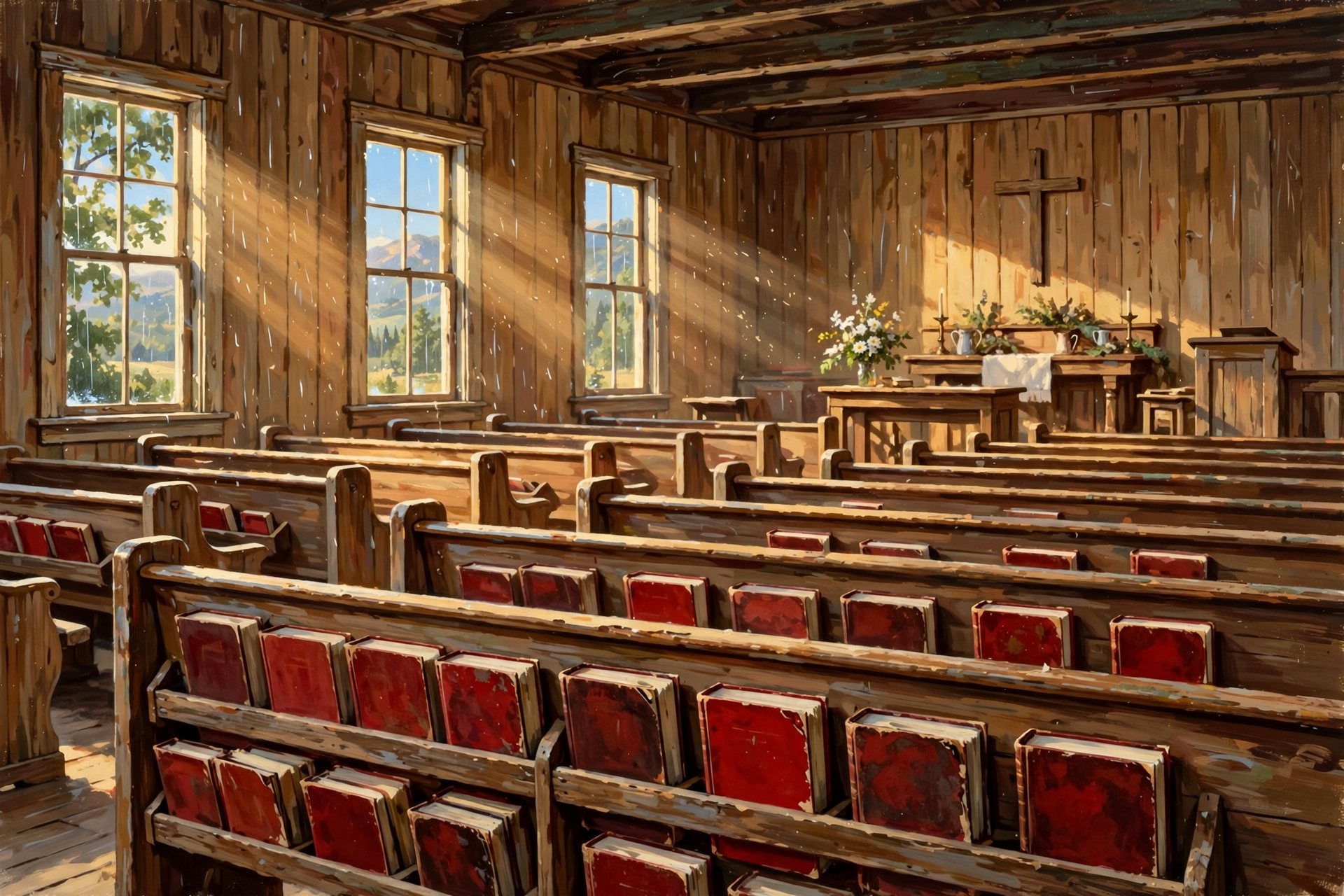Illustration for 🕊️ From Sunday: Storm Over, and a Hymnal Homecoming on Fredonia Mountain