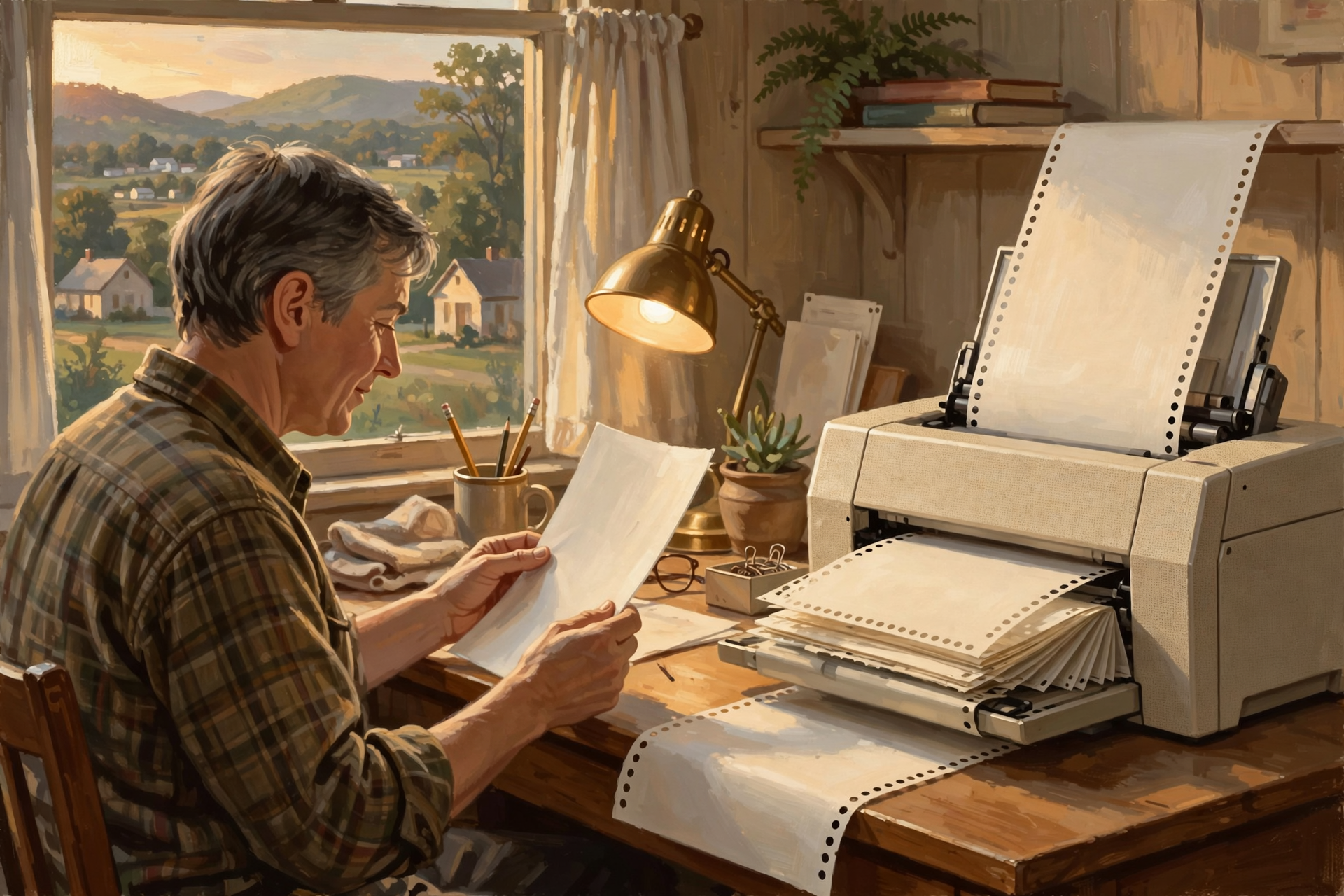 Illustration for A Dot-Matrix Printer Wasn't Really About Dots