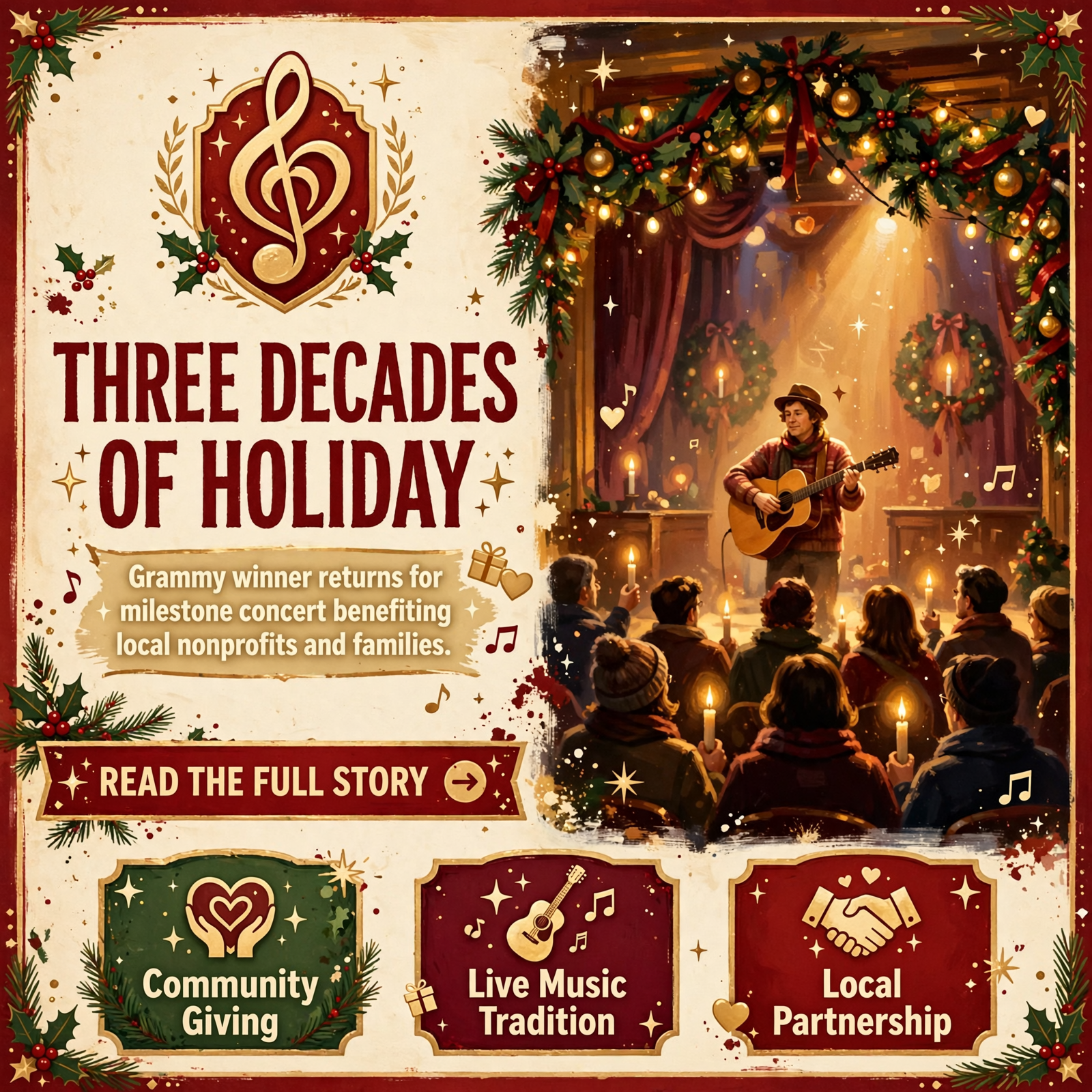 ๐ Grammy Winner John Berry Returns to Tullahoma for 30th Anniversary Christmas Concert โ Featured Image Featured image for "๐ Grammy Winner John Berry Returns to Tullahoma for 30th Anniversary Christmas Concert"