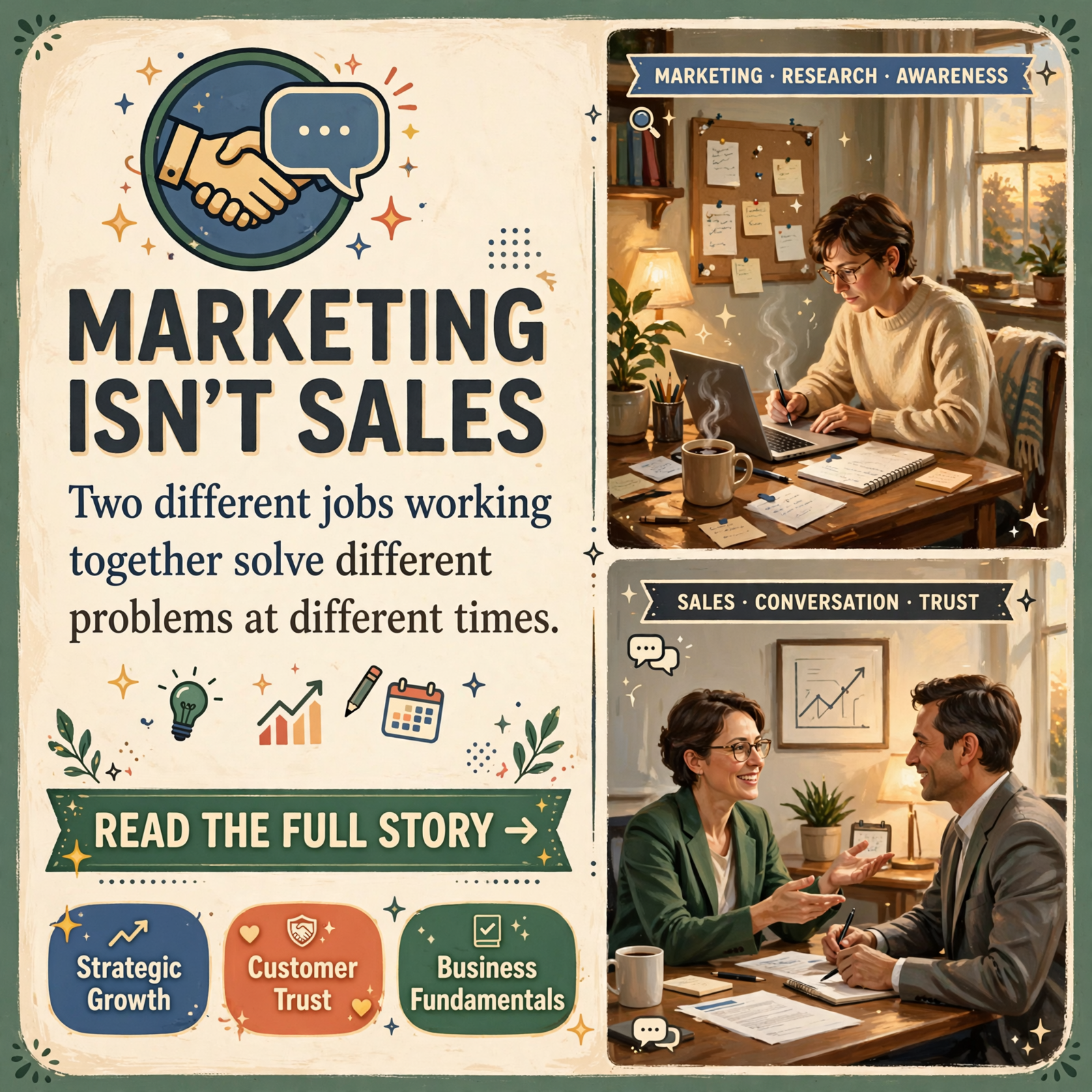 Featured image for "Sales and Marketing Aren't the Same Thing"