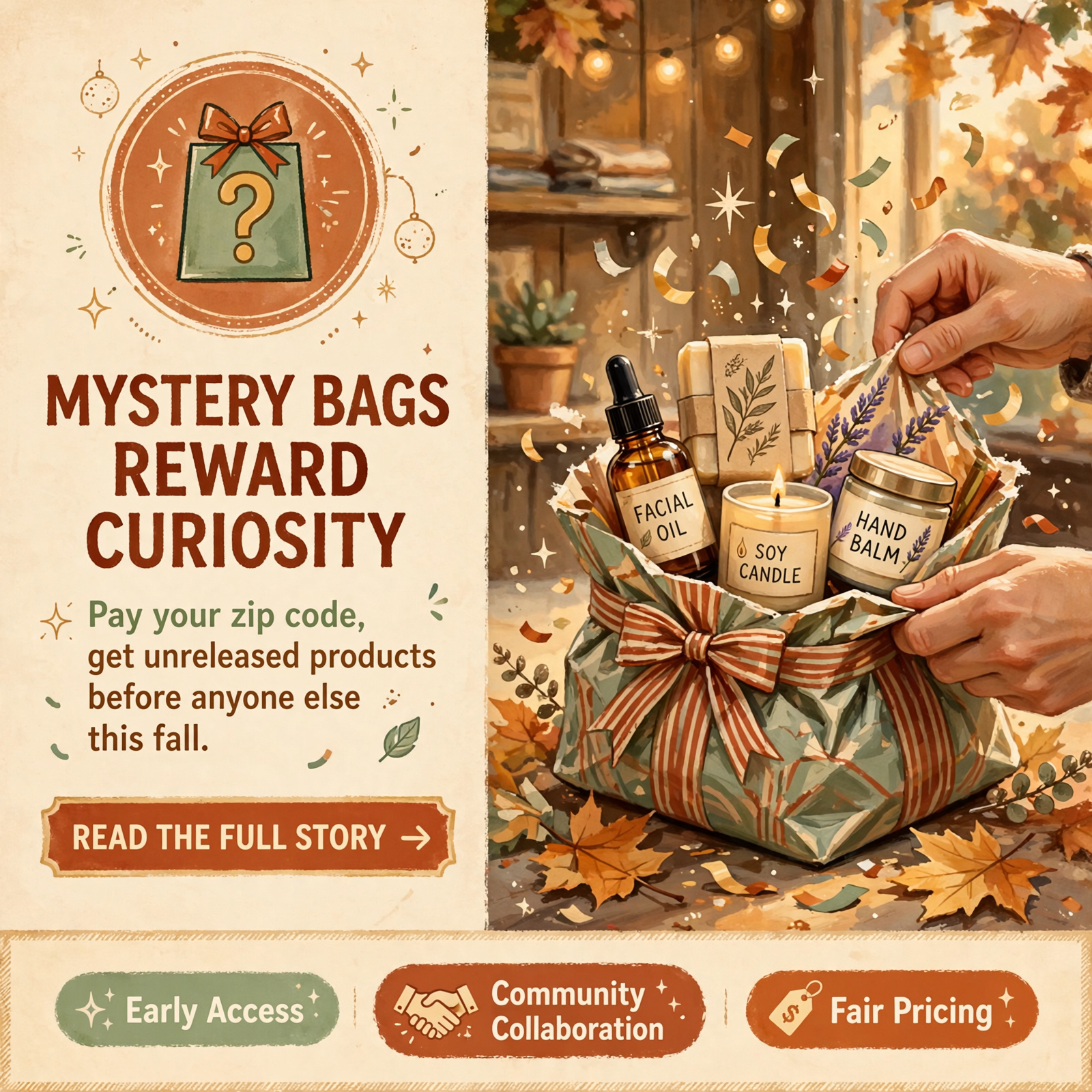 π Volunteer Mama Co Launches “Pay Your Zip Code” Mystery Bags with Unreleased Products β Featured Image Featured image for "π Volunteer Mama Co Launches "Pay Your Zip Code" Mystery Bags with Unreleased Products"
