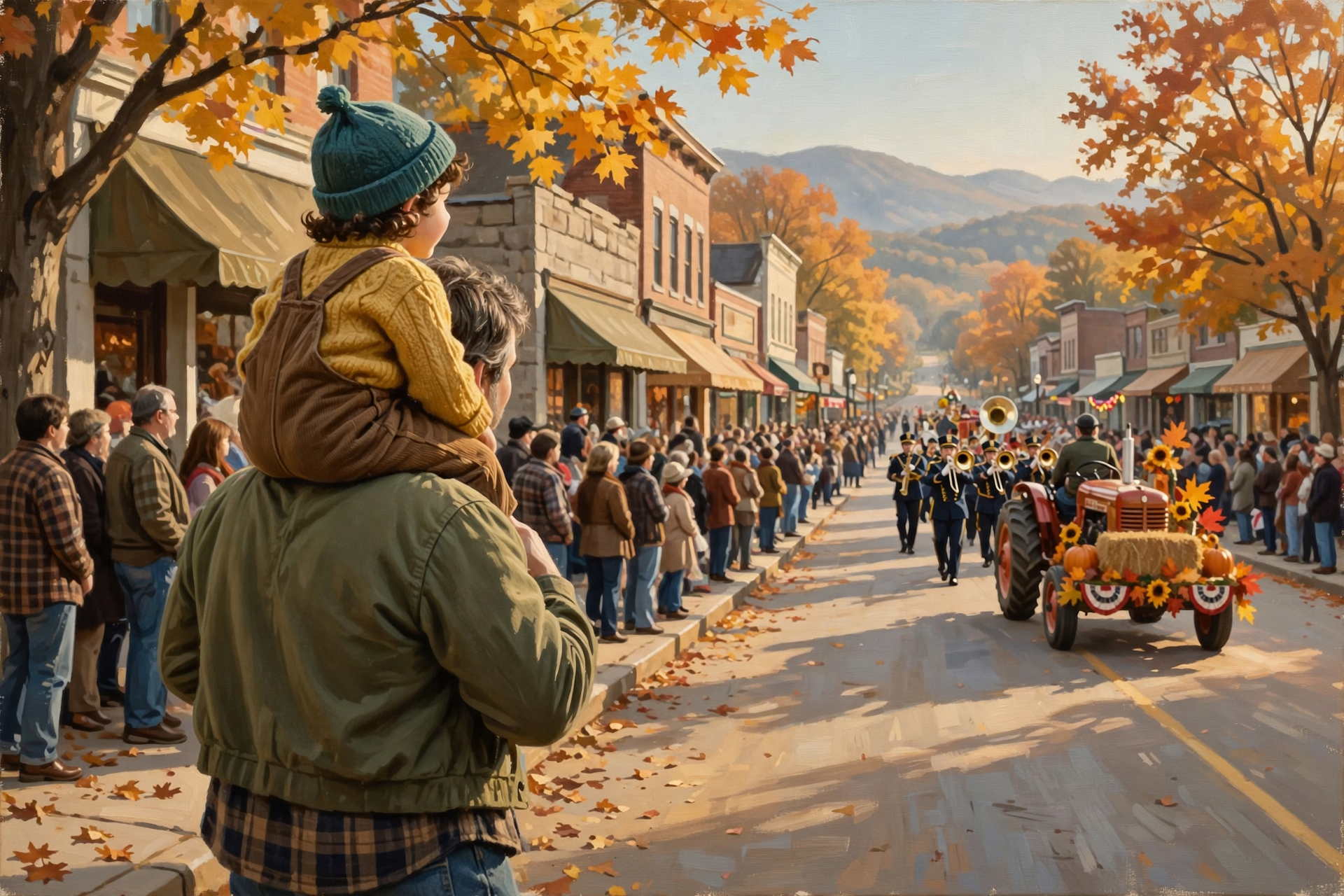 Illustration for π Library Week for Littles, Friday Morning Parade and Free Tractor Weekend Downtown