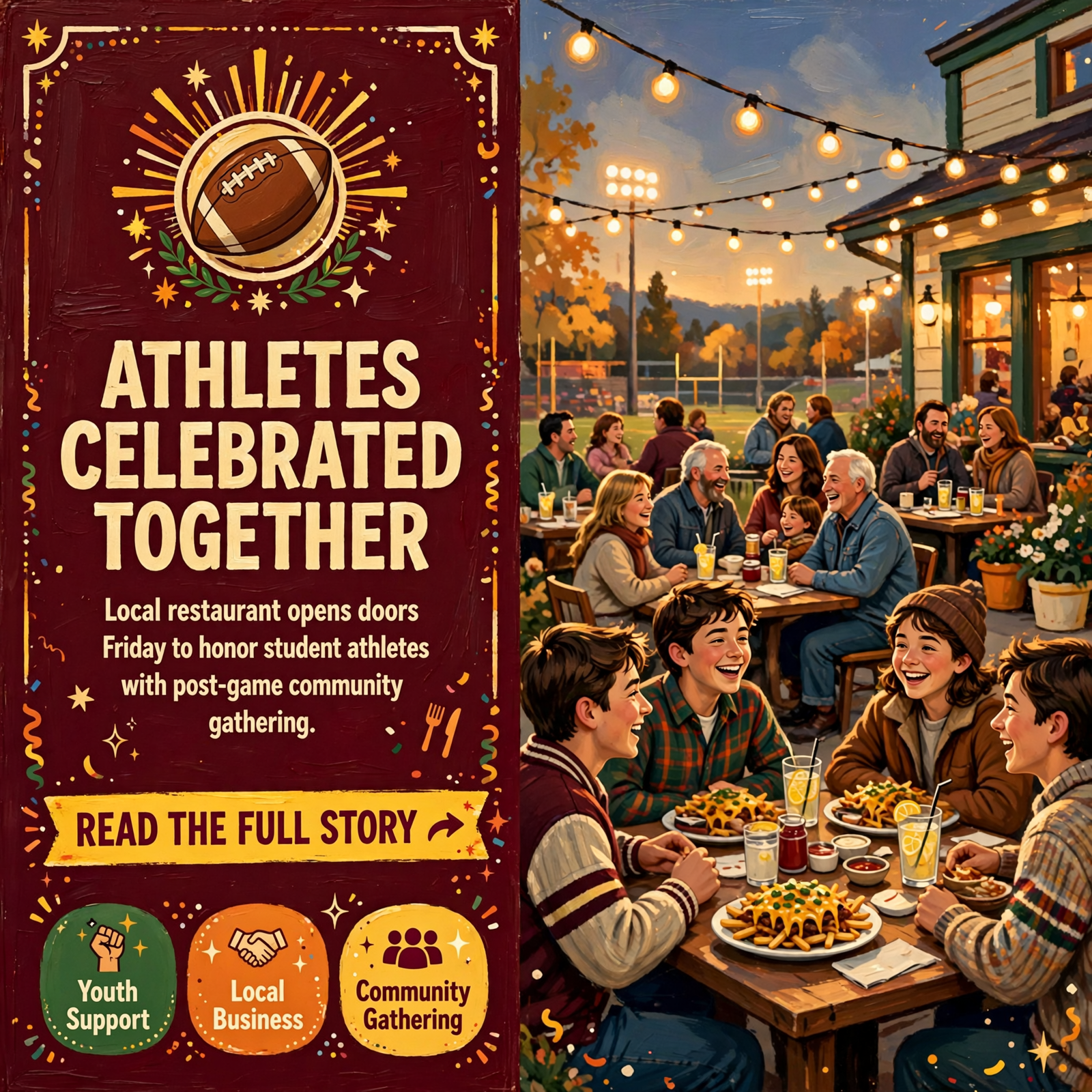 Featured image for "🏴‍☠️ Crazy Fries Hosts 5th Quarter After Lookout Valley Football - Community Rallies Behind Student Athletes"