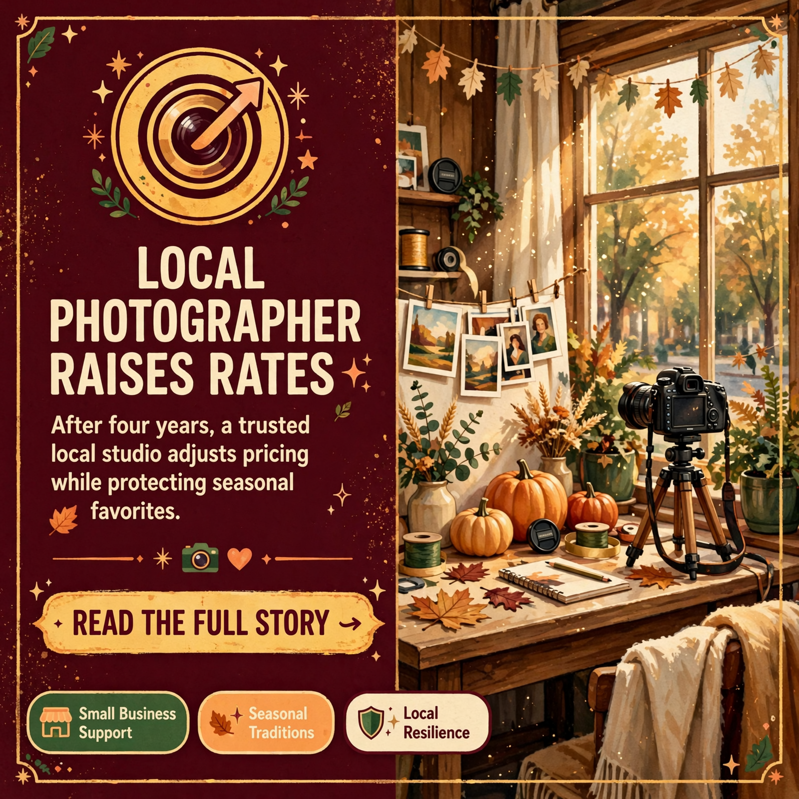📸 AB Photography Adjusts Session Pricing After Four Years – Pumpkin Minis Unaffected — Featured Image Featured image for "📸 AB Photography Adjusts Session Pricing After Four Years - Pumpkin Minis Unaffected"