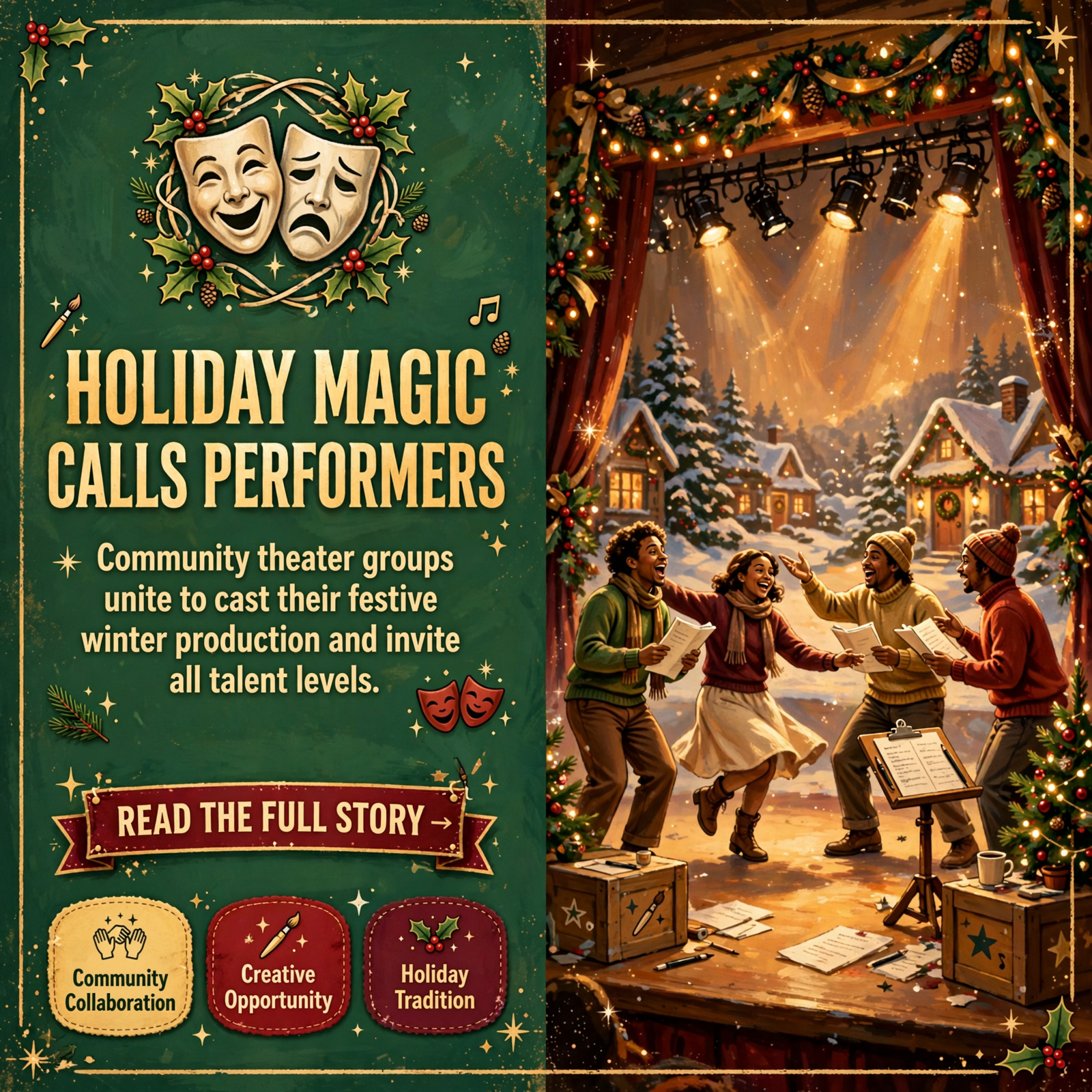 Featured image for "🎭 'Elf Jr.' Auditions and Winter Performance Announced - Park Theater Group and Dream Reality Group Team Up"