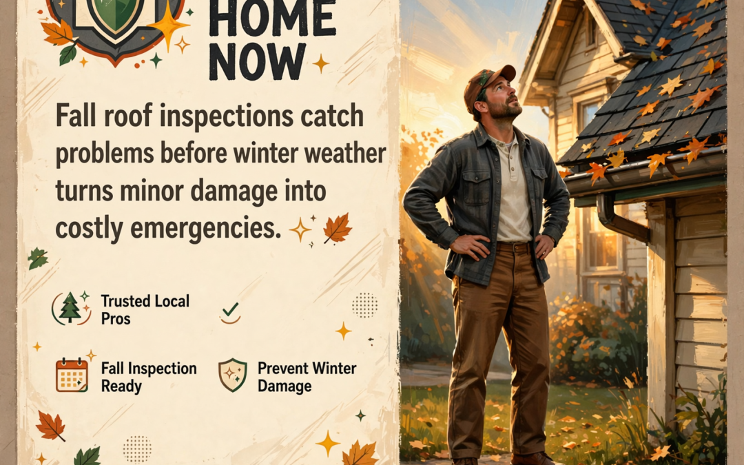 🍂 Fall Roof Inspection Checklist for Chattanooga Homeowners – What to Know Before Winter Weather Arrives