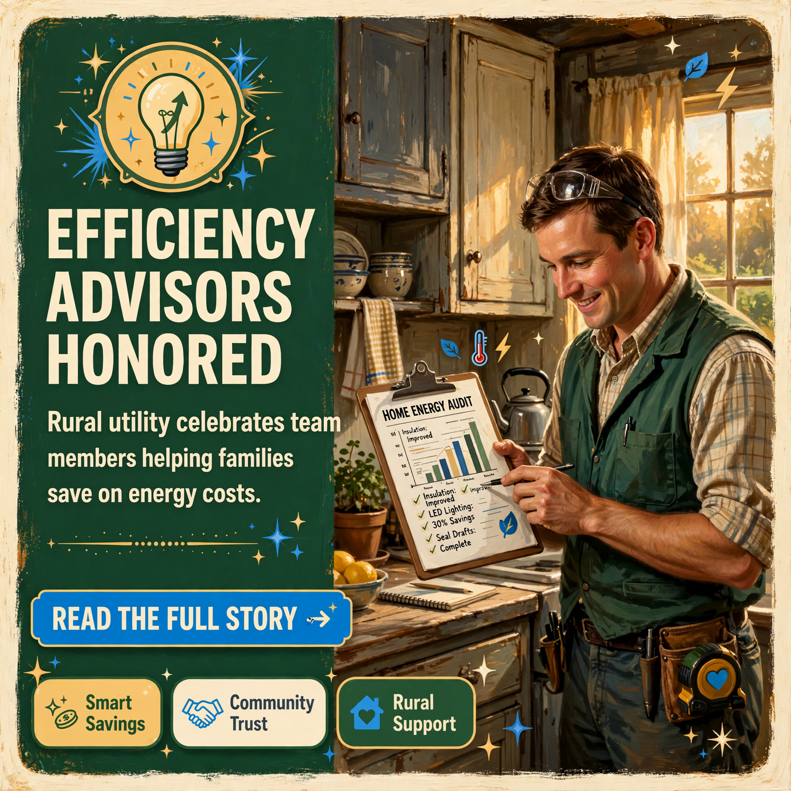 ⚡ Caney Fork Electric Cooperative Recognizes Energy Advisors on National Energy Efficiency Day — Featured Image Featured image for "⚡ Caney Fork Electric Cooperative Recognizes Energy Advisors on National Energy Efficiency Day"