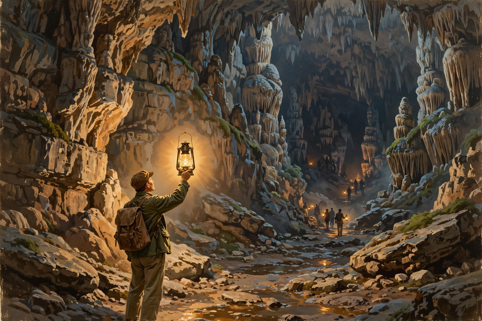 Illustration for 🏮 Walk Cumberland Caverns by Lantern Light Only