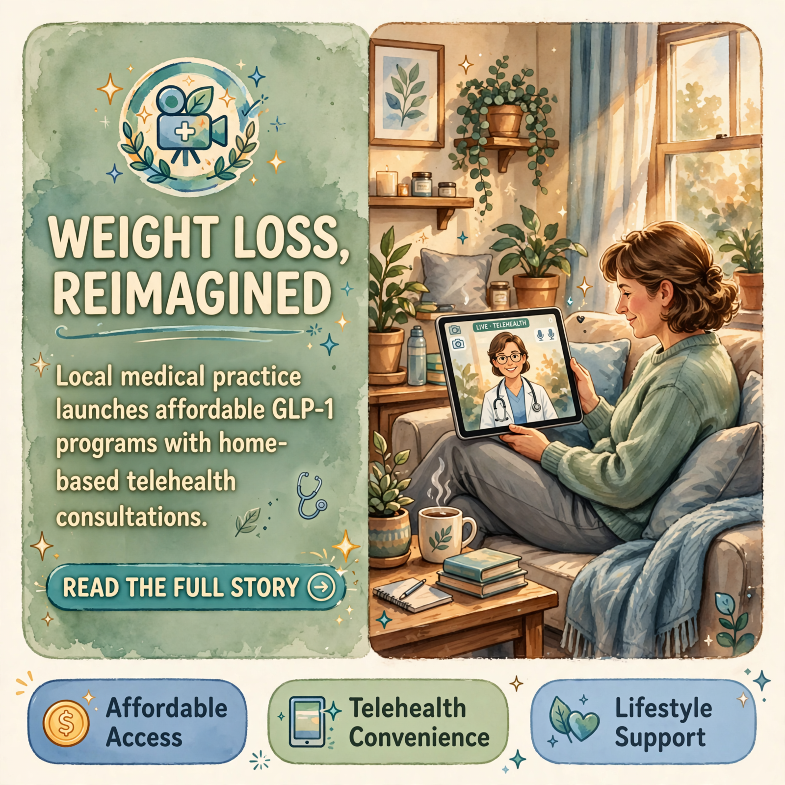 Featured image for "💊 Be Well Medical Launches GLP-1 Weight Loss Program Sale with Telehealth Appointments"
