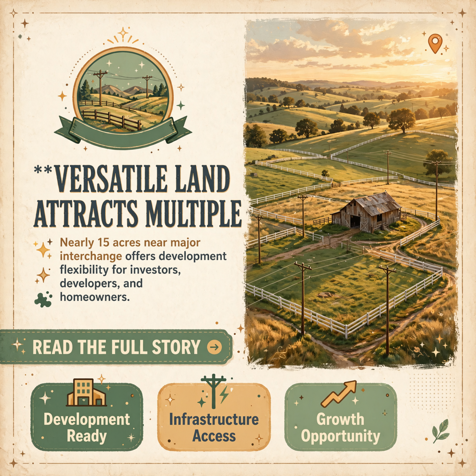 Featured image for "🏞️ 14.92-Acre Soddy-Daisy Tract Offers Flexibility for Investors, Developers, and Homebuyers"