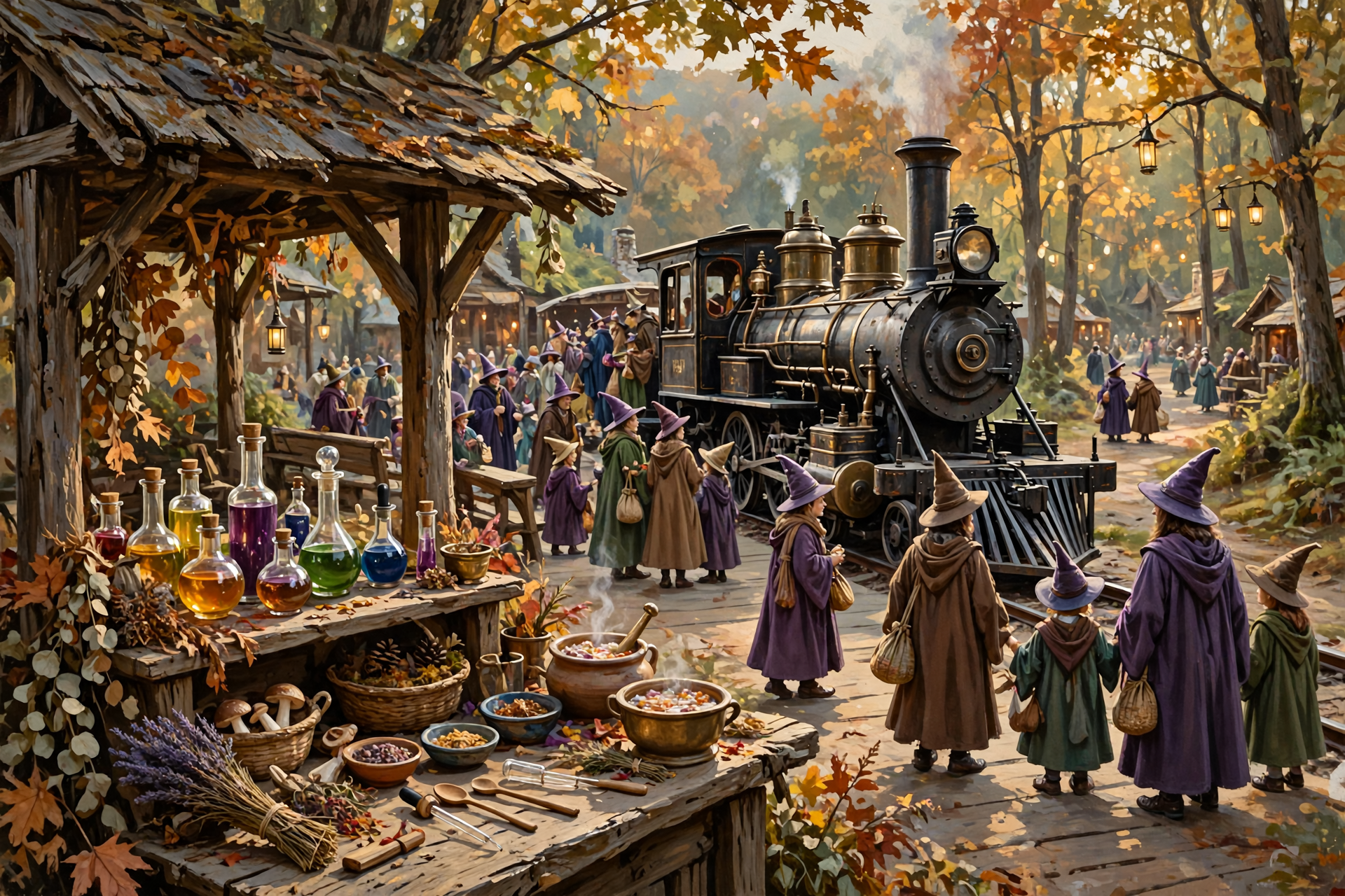 Illustration for 🧙‍♂️ A Wizard Village, a Potion and a Real Train Ride