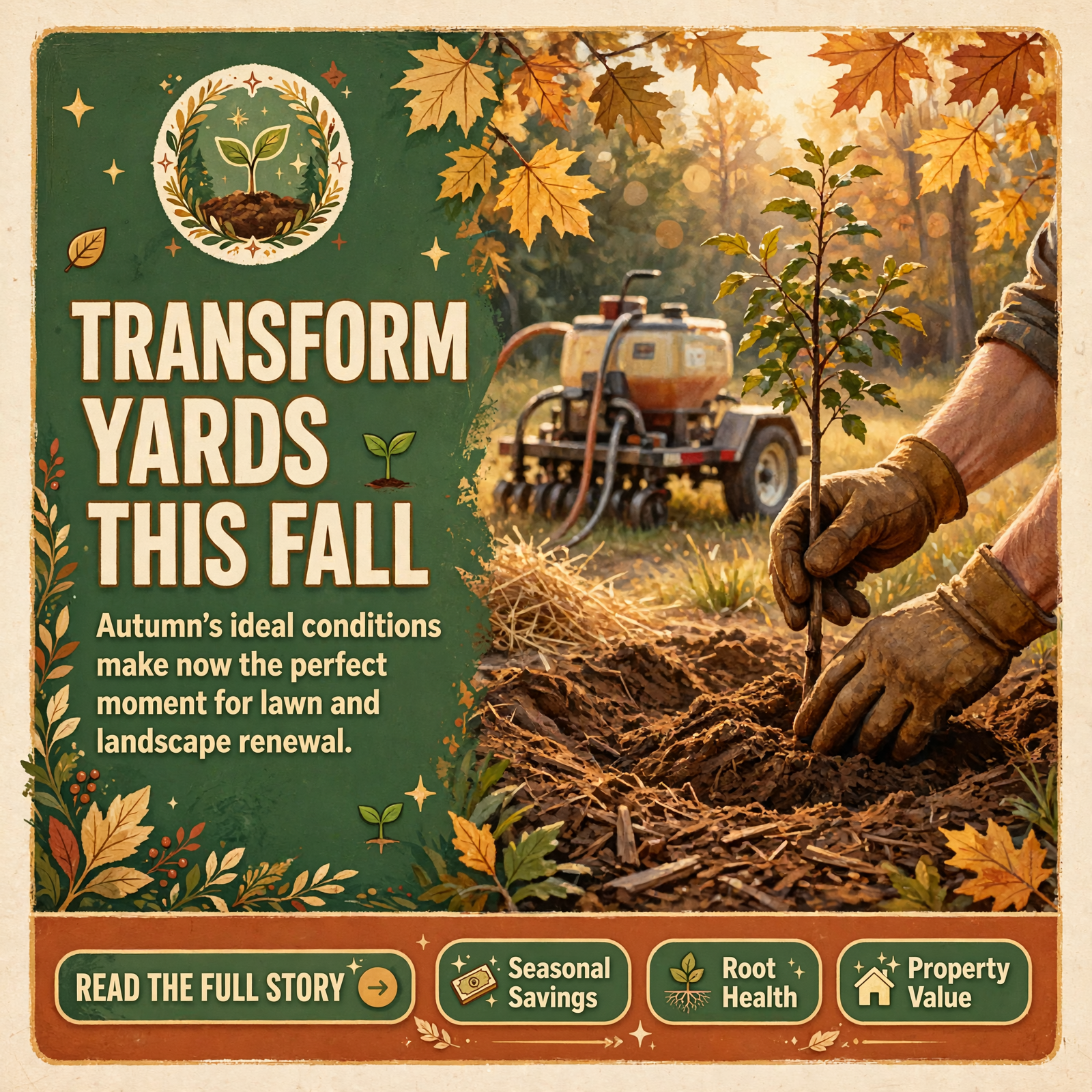 ๐ Fall Lawn Renovation and Discounted Tree Installation Now Available โ Featured Image Featured image for "๐ Fall Lawn Renovation and Discounted Tree Installation Now Available"