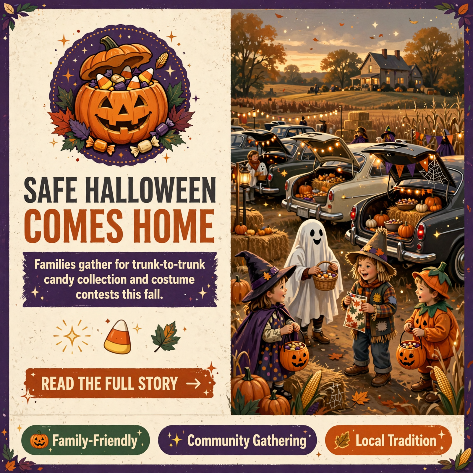 Featured image for "🎃 Haunted Grounds Trunk or Treat Comes to McDonald Farm in Sale Creek - October 30th"