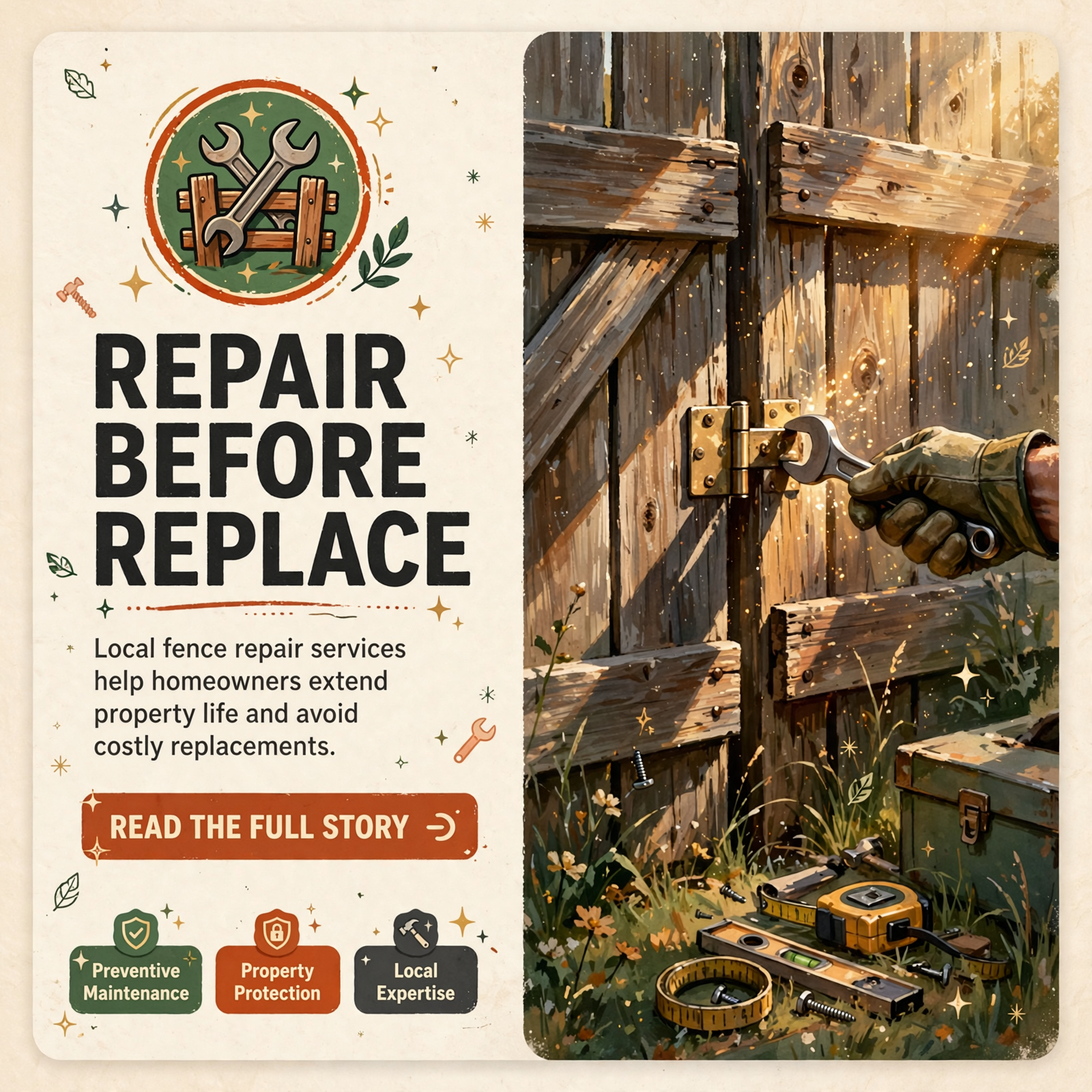 Featured image for "🔧 Fence & Gate Repair Services Available in Cleveland - Extend Your Property's Life"