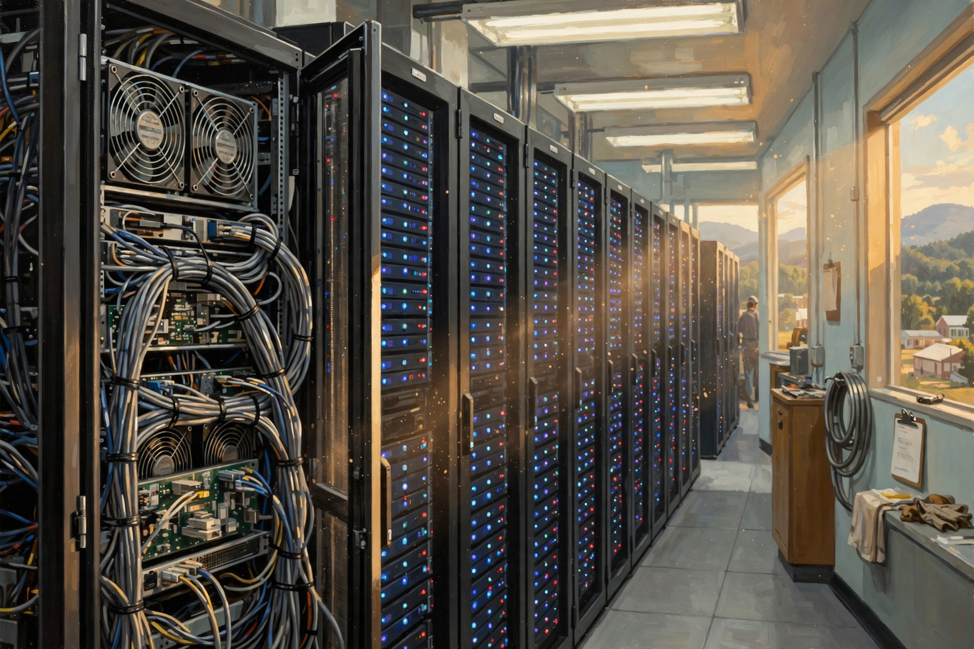 Illustration for Is a Data Center the Same Thing as Artificial Intelligence?
