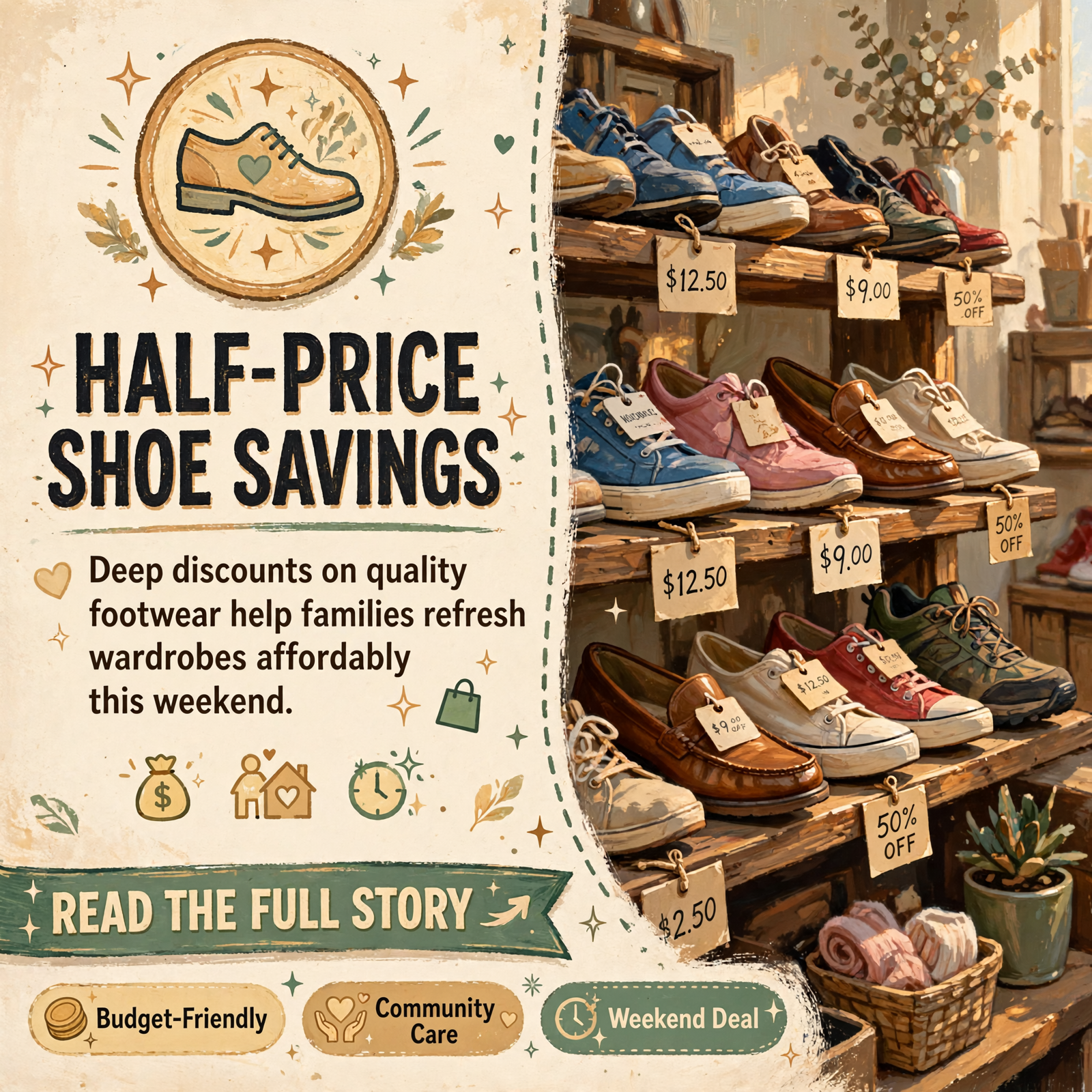 ๐๏ธ Half-Price Shoe Sale at CWC Thrift Store in Whitwell – This Weekend Only โ Featured Image Featured image for "๐๏ธ Half-Price Shoe Sale at CWC Thrift Store in Whitwell - This Weekend Only"