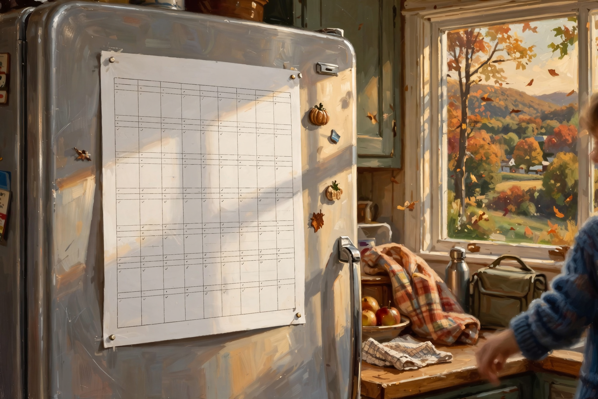 Illustration for 📅 Week-Ahead School Fridge List (Oct. 11–18) + Looking Ahead