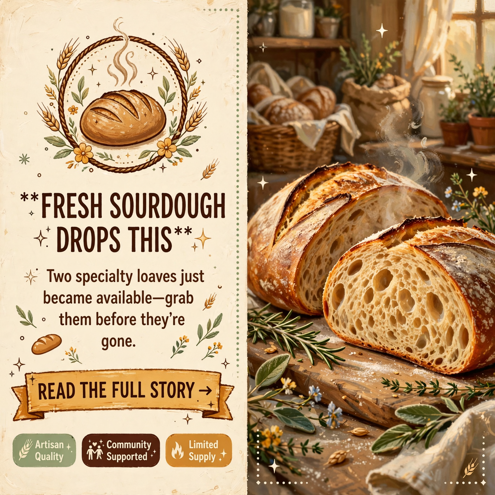 Featured image for "🥖 Fresh Sourdough Available This Week in Soddy-Daisy - Plus Upcoming Bake Schedule"