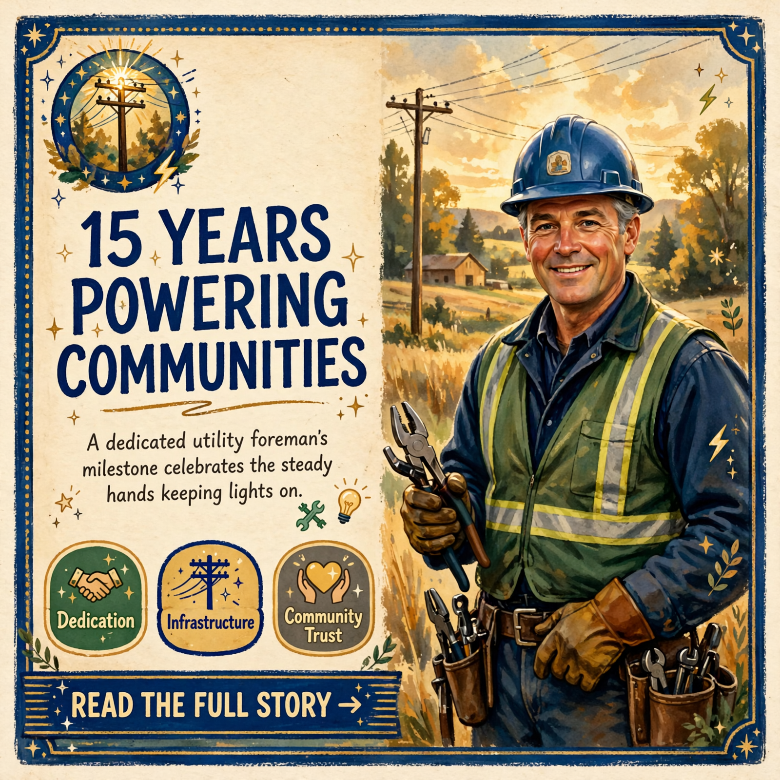 Featured image for "🎉 Caney Fork Electric Cooperative Celebrates Foreman Kyle Thompson's 15 Years of Service in Spencer"