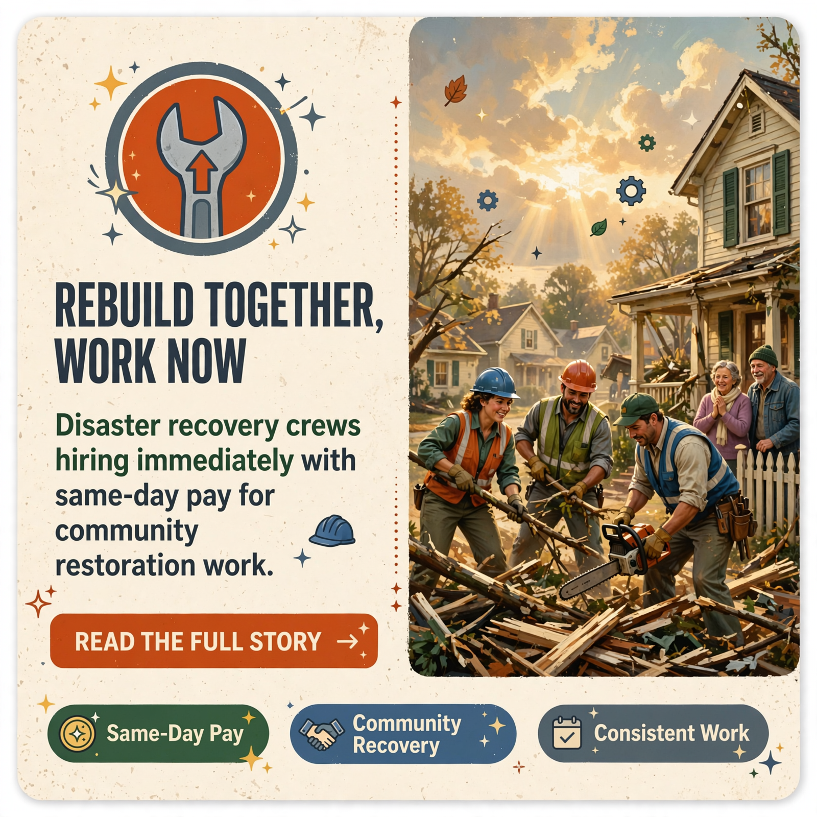 🔨 Labor Finders Chattanooga Hiring Clean-Up Crews for Disaster Recovery Work — Featured Image Featured image for "🔨 Labor Finders Chattanooga Hiring Clean-Up Crews for Disaster Recovery Work"