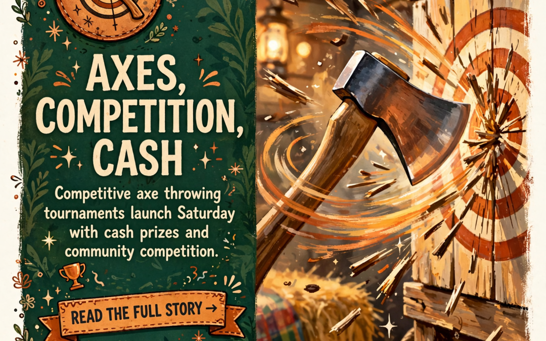 🪓 Saturday Axe Throwing Tournament Coming to Dunlap – $35 Buy-In, Cash Prizes