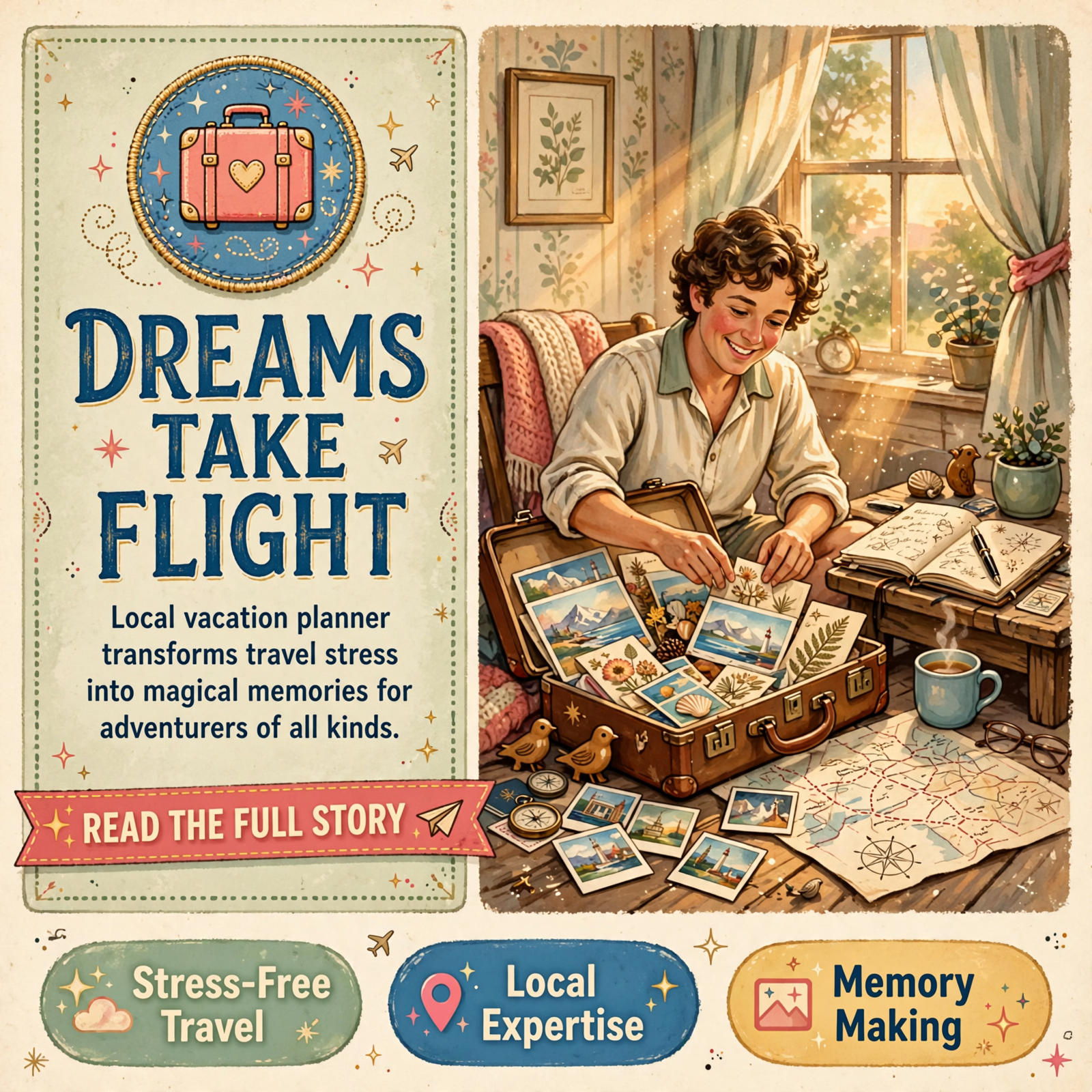 Featured image for "🏰 Local Vacation Planner Books Back-to-Back Dream Trips for Families and Solo Travelers"