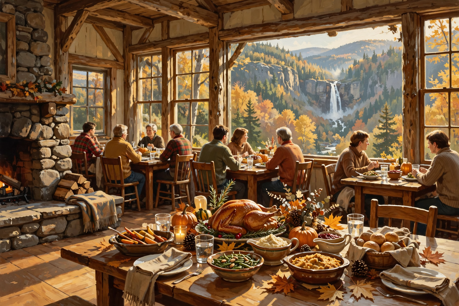 Illustration for π¦ Thanksgiving Dinner at the Lodge