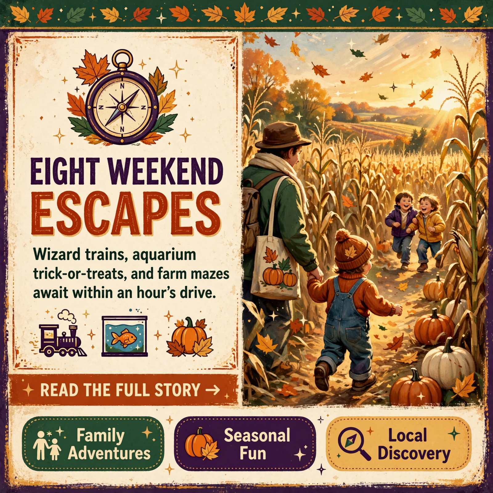 Featured image for "🧭 Hundred-Mile Happenings: A Wizard Train, Aquascarium, Boo on Main and Christmas at the Colonnade"