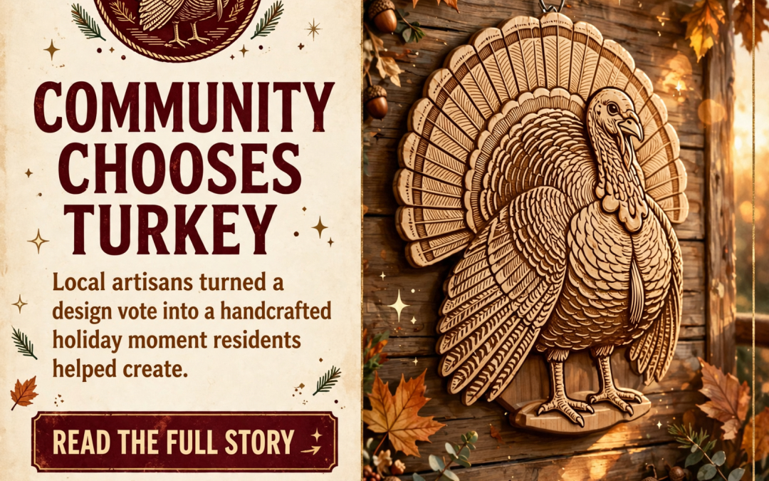 🦃 Community Votes, Local Engraver Delivers: Turkey Décor Design Wins Soddy-Daisy Poll