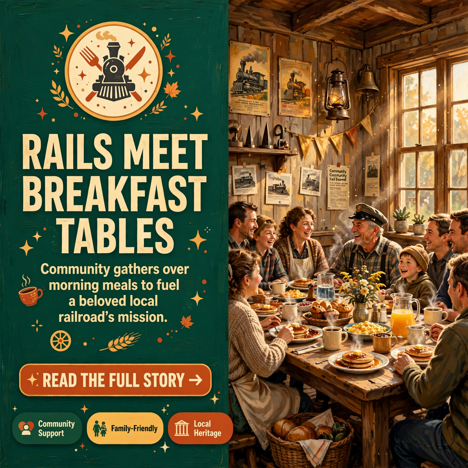 Featured image for "🚂 Fundraising Breakfast Supports Eagle Point Railroad 's Fall Event in Dunlap"