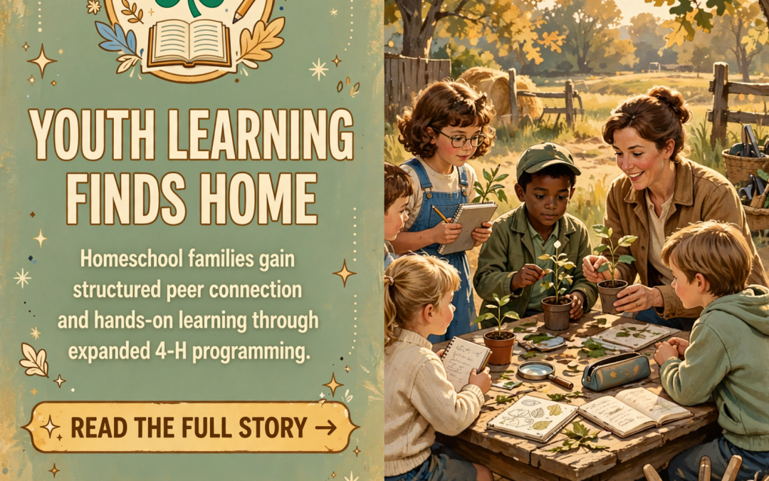 🎓 Homeschool 4-H Meets Thursday in Sequatchie – Grade-Level Sessions Begin October 8th