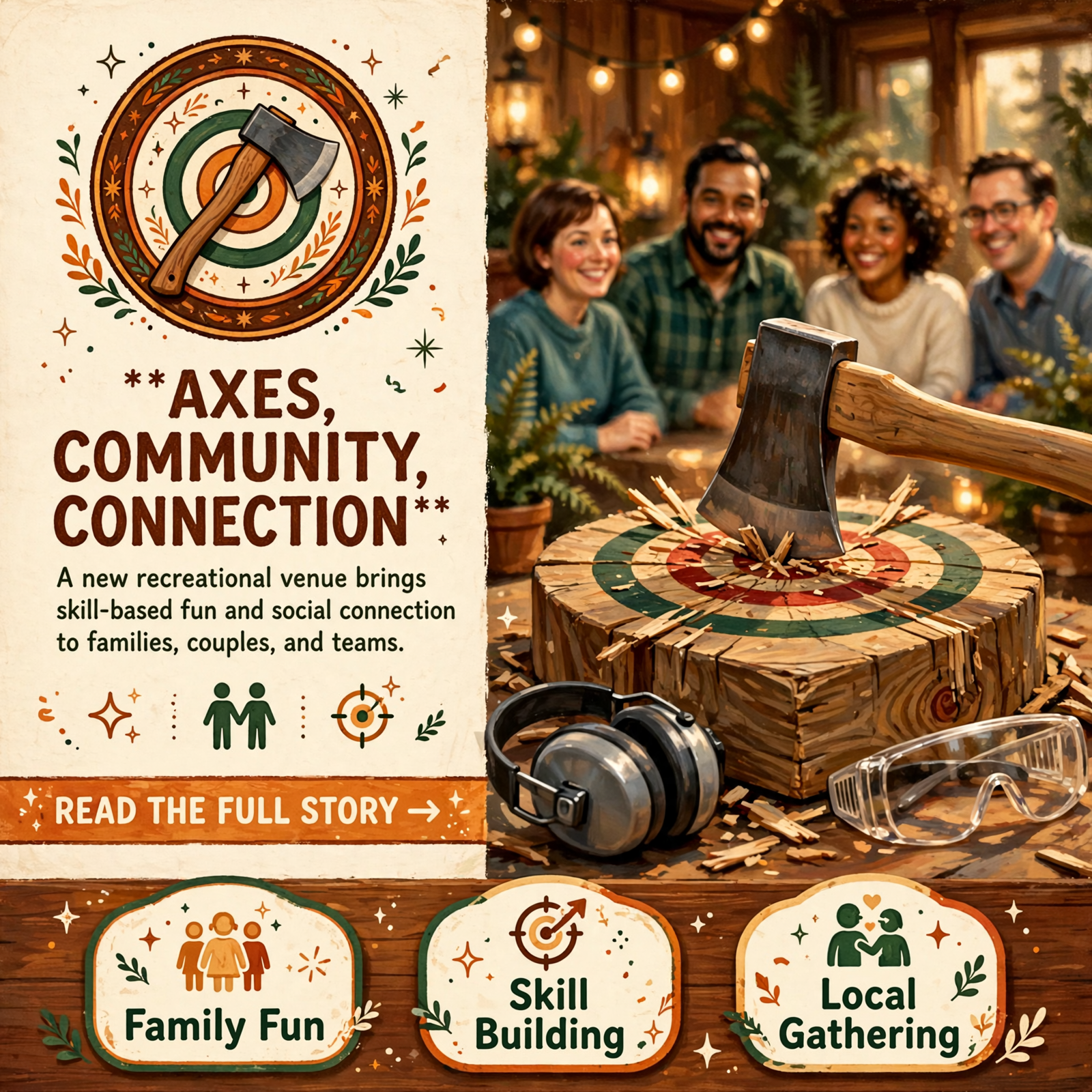 ๐ฏ Axe Throwing Comes to Dunlap – Small Town Hatchet Opens for Family Fun, Date Nights & Team Events โ Featured Image Featured image for "๐ฏ Axe Throwing Comes to Dunlap - Small Town Hatchet Opens for Family Fun, Date Nights & Team Events"