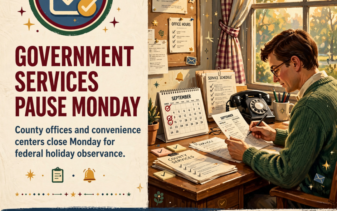 ๐๏ธ Van Buren County Administrative Offices and Convenience Centers Closing Monday, October 12 for Columbus Day