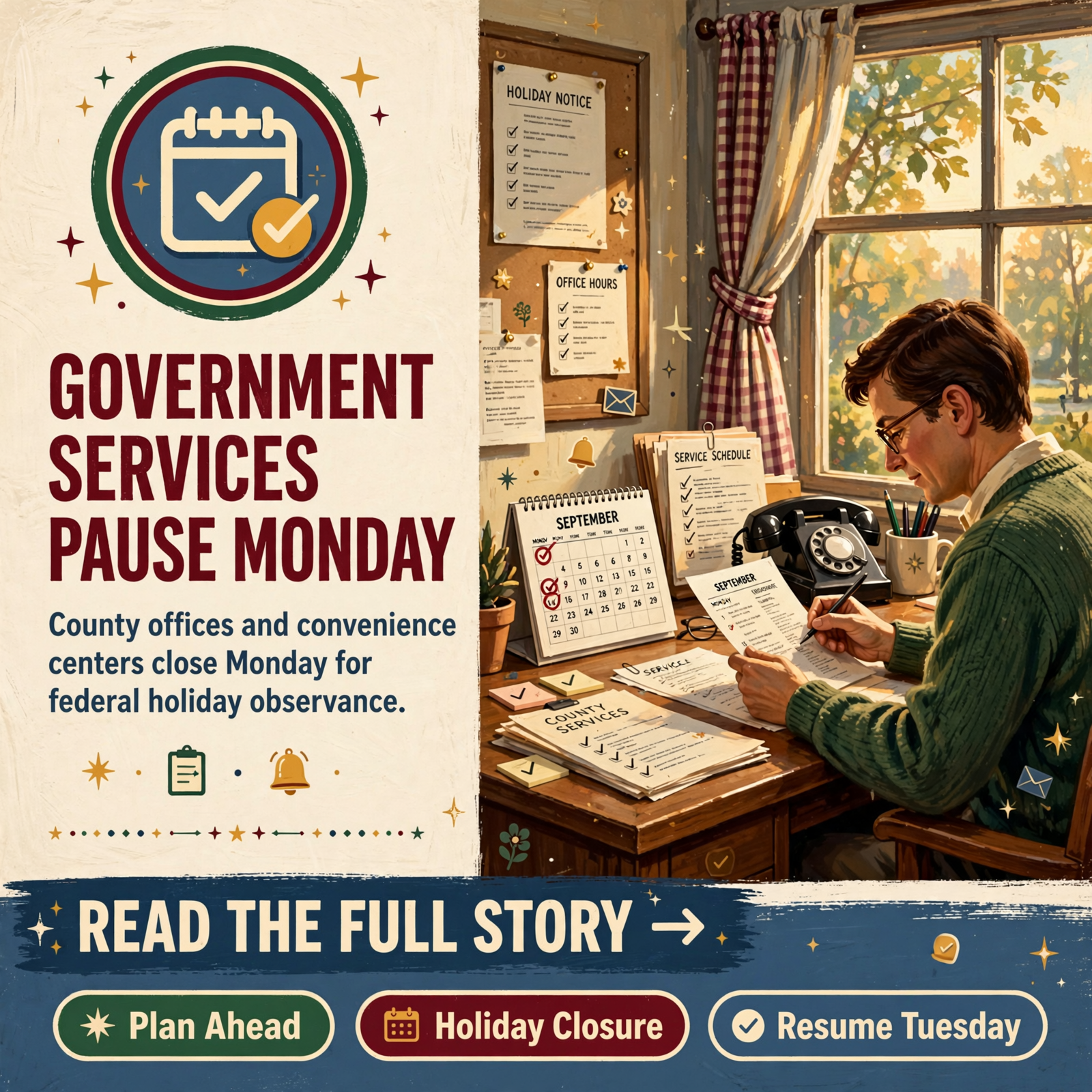 ποΈ Van Buren County Administrative Offices and Convenience Centers Closing Monday, October 12 for Columbus Day ββ¦ Featured image for "ποΈ Van Buren County Administrative Offices and Convenience Centers Closing Monday, October 12 for Columbus Day"