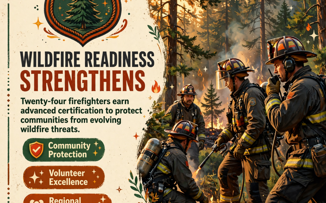 🔥 24 Firefighters Complete Wildland Firefighter 2 Certification Training in Jasper
