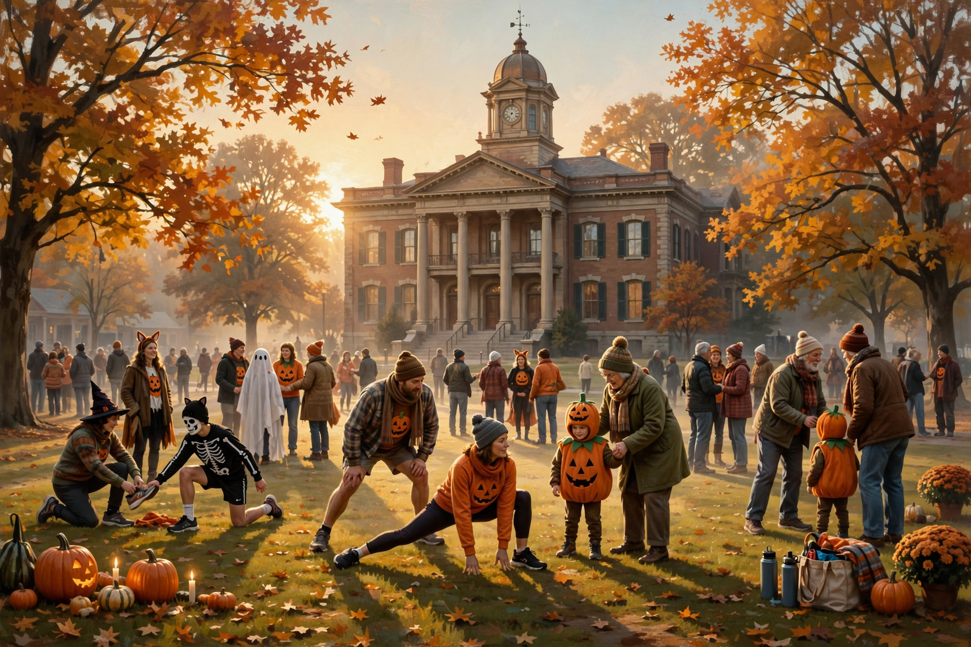 Illustration for 🏃 Jack-O-Lanterns on Jasper's Courthouse Square