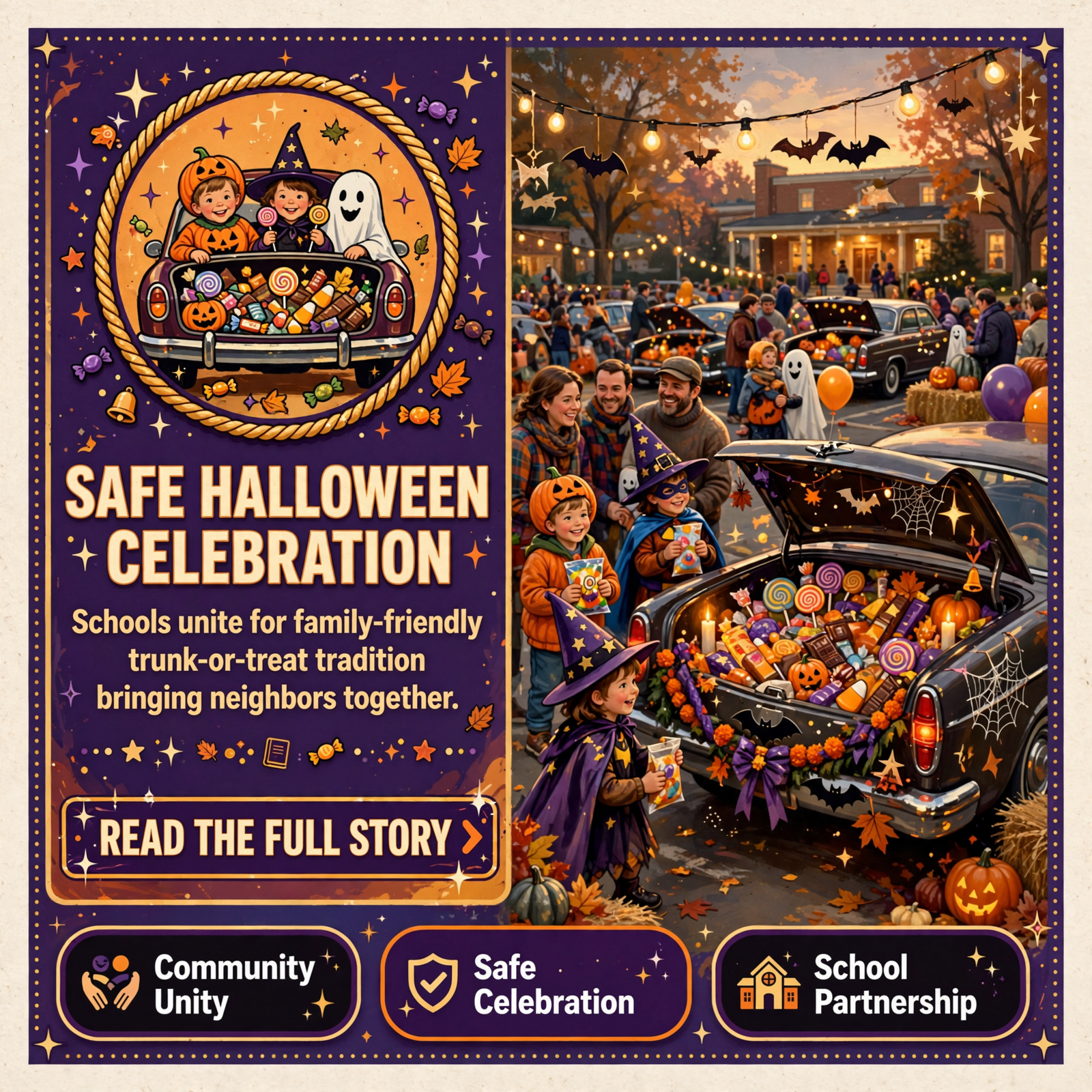 π Spencer Elementary and Van Buren High School Team Up for Annual Trunk or Treat – October 24th β Featured Image Featured image for "π Spencer Elementary and Van Buren High School Team Up for Annual Trunk or Treat - October 24th"