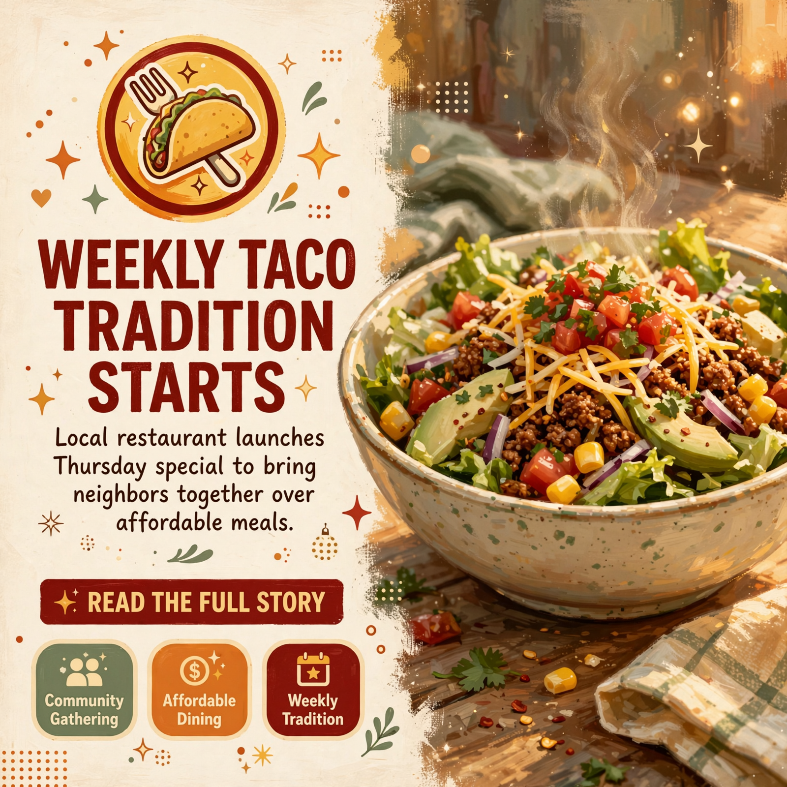 Featured image for "🌮 Taco Thursday Special at Cagle Mountain Restaurant in Dunlap"