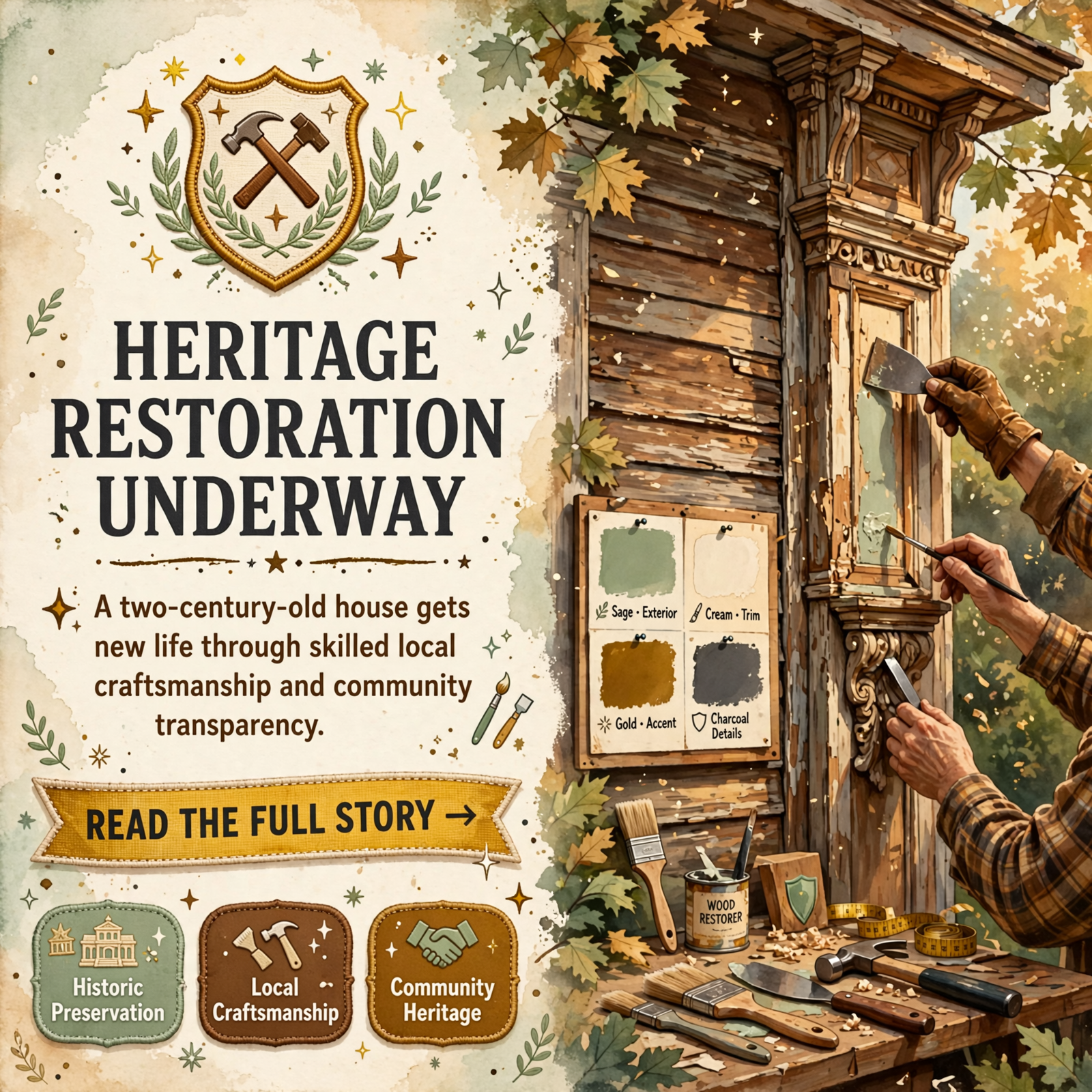 Featured image for "🏛️ Historic 1811 House Restoration in Bledsoe County Continues with Progress Updates"