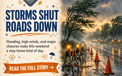 🌊 A Flood Watch, Gusty Winds and a Week of Tunnel Closures: Your Roads & Commute Report