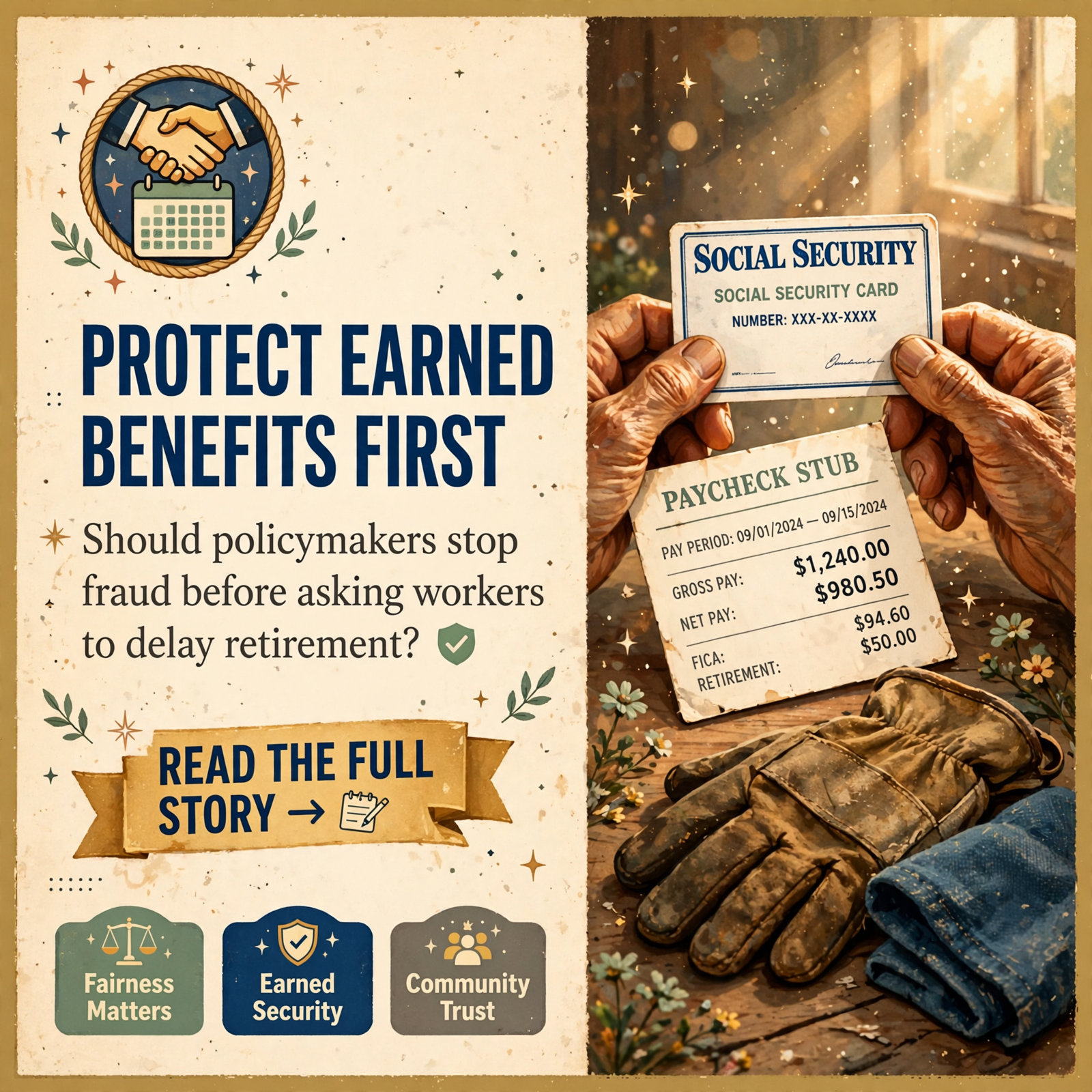 ๐ณ๏ธ Social Security Debate: Local Perspective on Protecting Benefits Before Raising Retirement Age โ Featured Image Featured image for "๐ณ๏ธ Social Security Debate: Local Perspective on Protecting Benefits Before Raising Retirement Age"