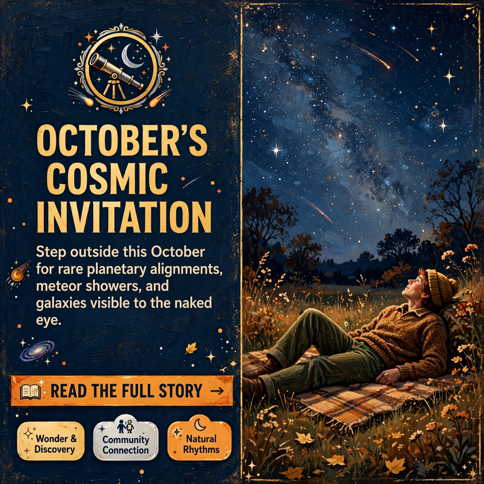 Featured image for "🔭 October's Night Sky: A Month of Celestial Events Worth Watching"
