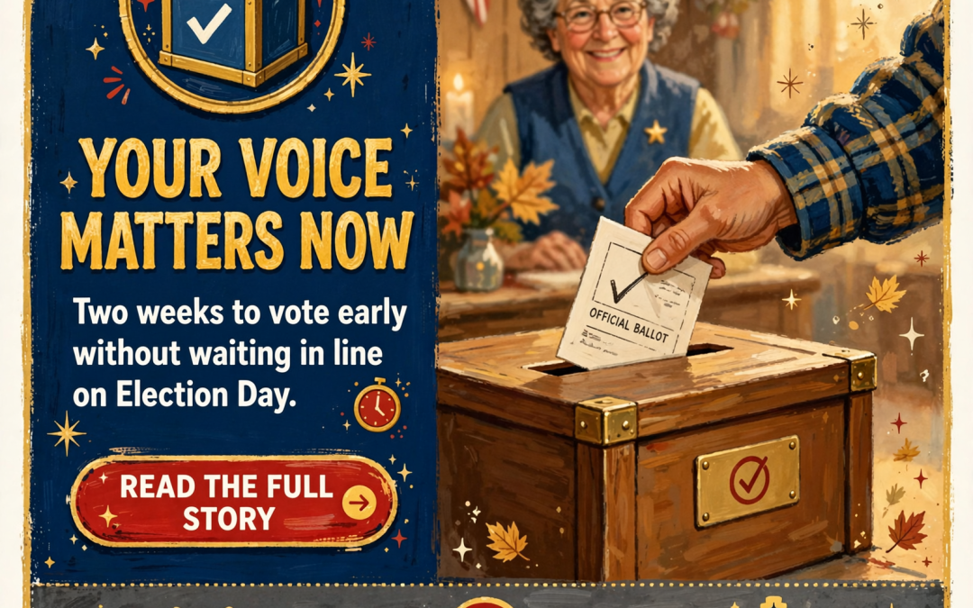 🗳️ Early Voting Begins Wednesday for November General Election